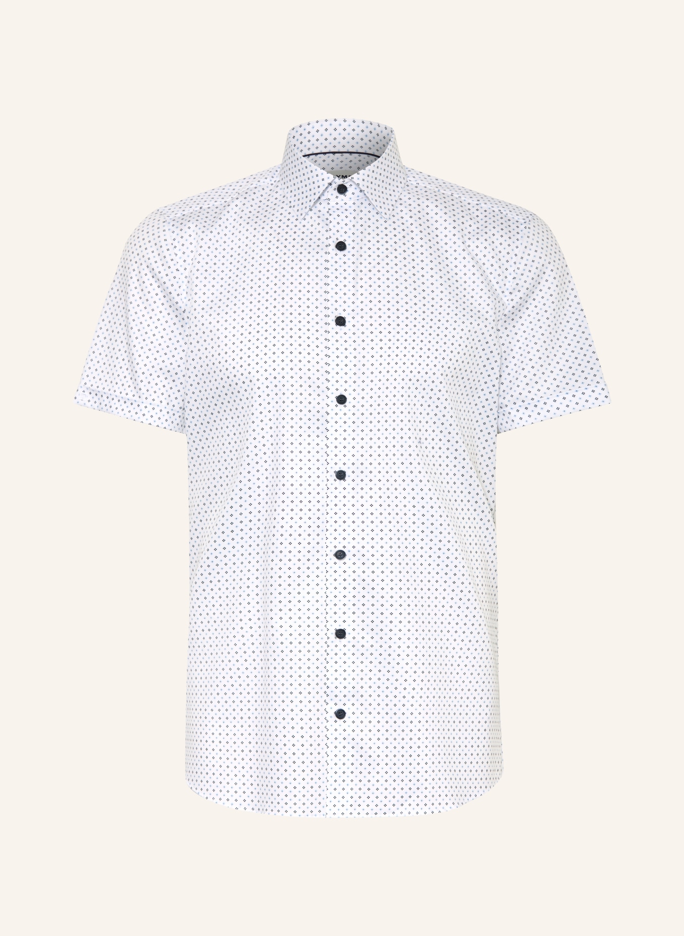 OLYMP Kurzarm-Hemd Level Five body fit: WEISS / HELLBLAU / SCHWARZ