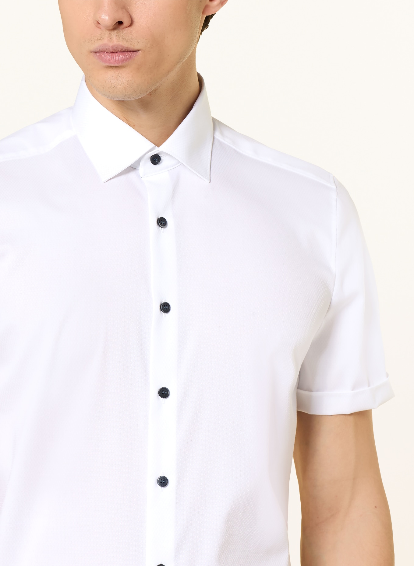 OLYMP Halbarm-Hemd Level Five body fit: WEISS