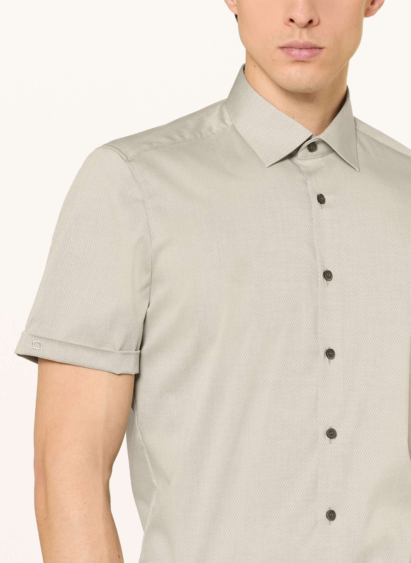 OLYMP Halbarm-Hemd Level Five body fit: HELLGRÜN