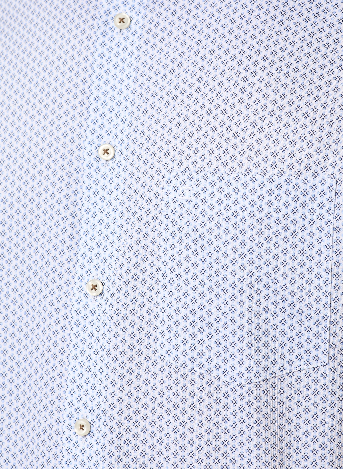 OLYMP Halbarm-Hemd Luxor modern fit: HELLBLAU / DUNKELBLAU / WEISS