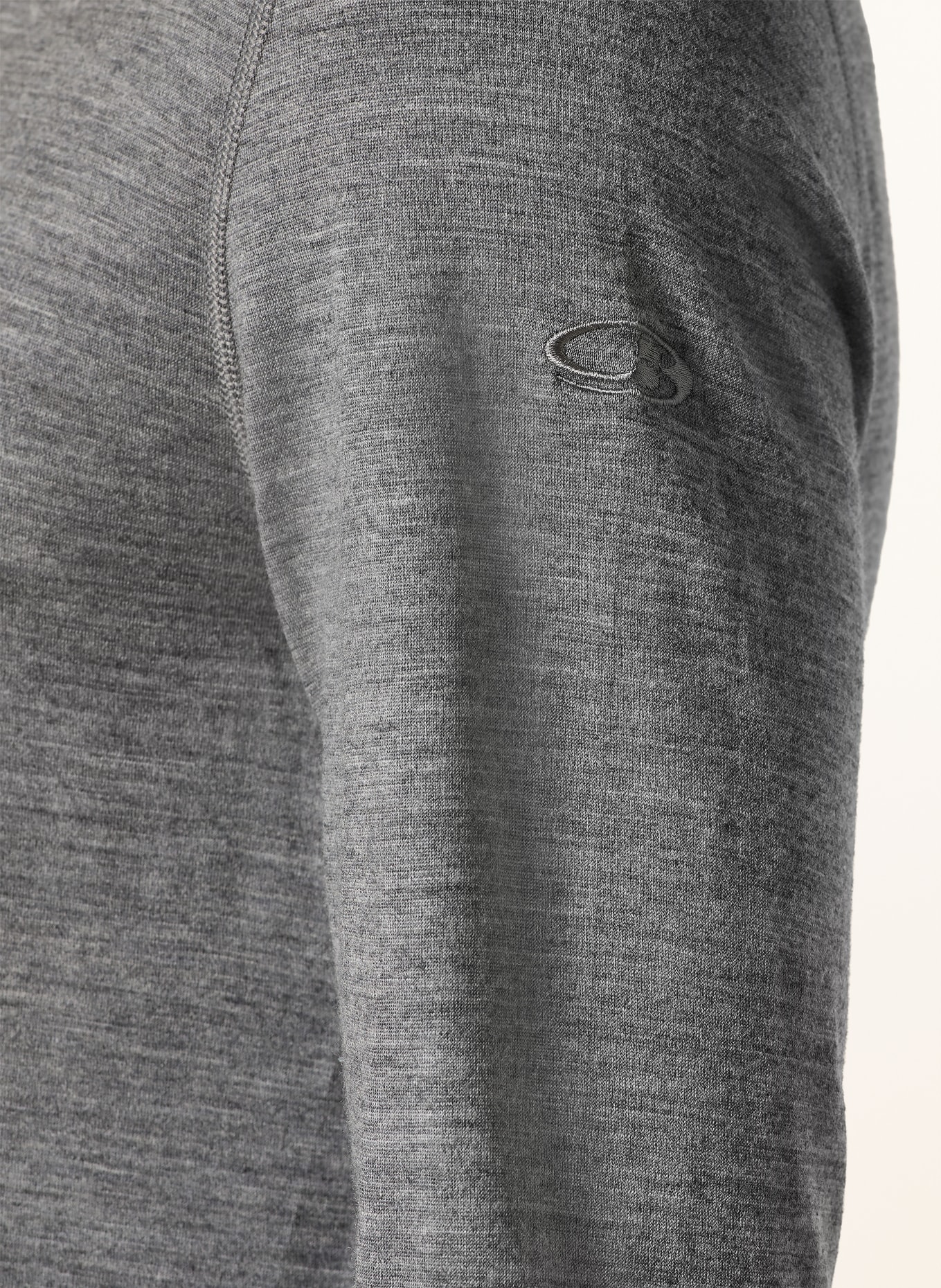 icebreaker 200 OASIS functional underwear shirt made from merino wool: DARK GRAY