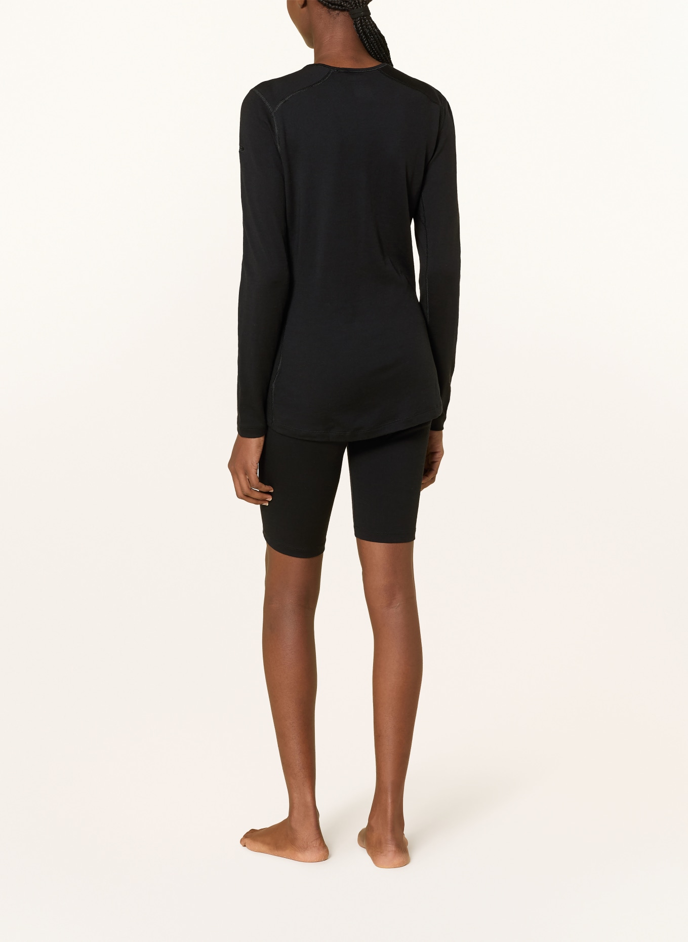 icebreaker Funktionswäsche-Shirt 200 OASIS aus Merinowolle: SCHWARZ