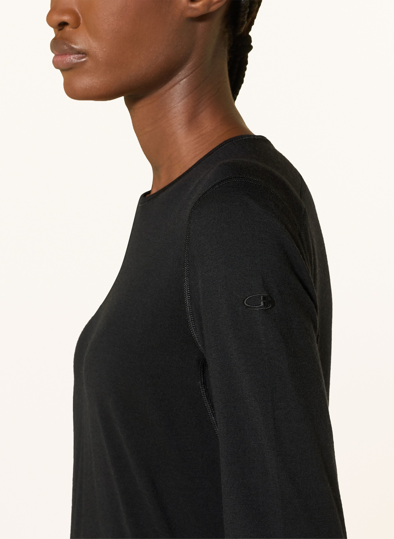 icebreaker Funktionswäsche-Shirt 200 OASIS aus Merinowolle: SCHWARZ