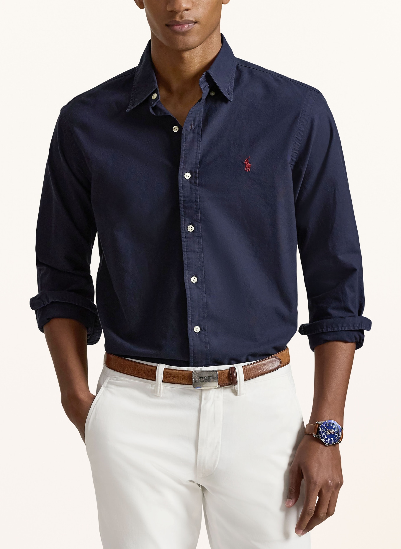 POLO RALPH LAUREN Hemd Slim Fit: DUNKELBLAU