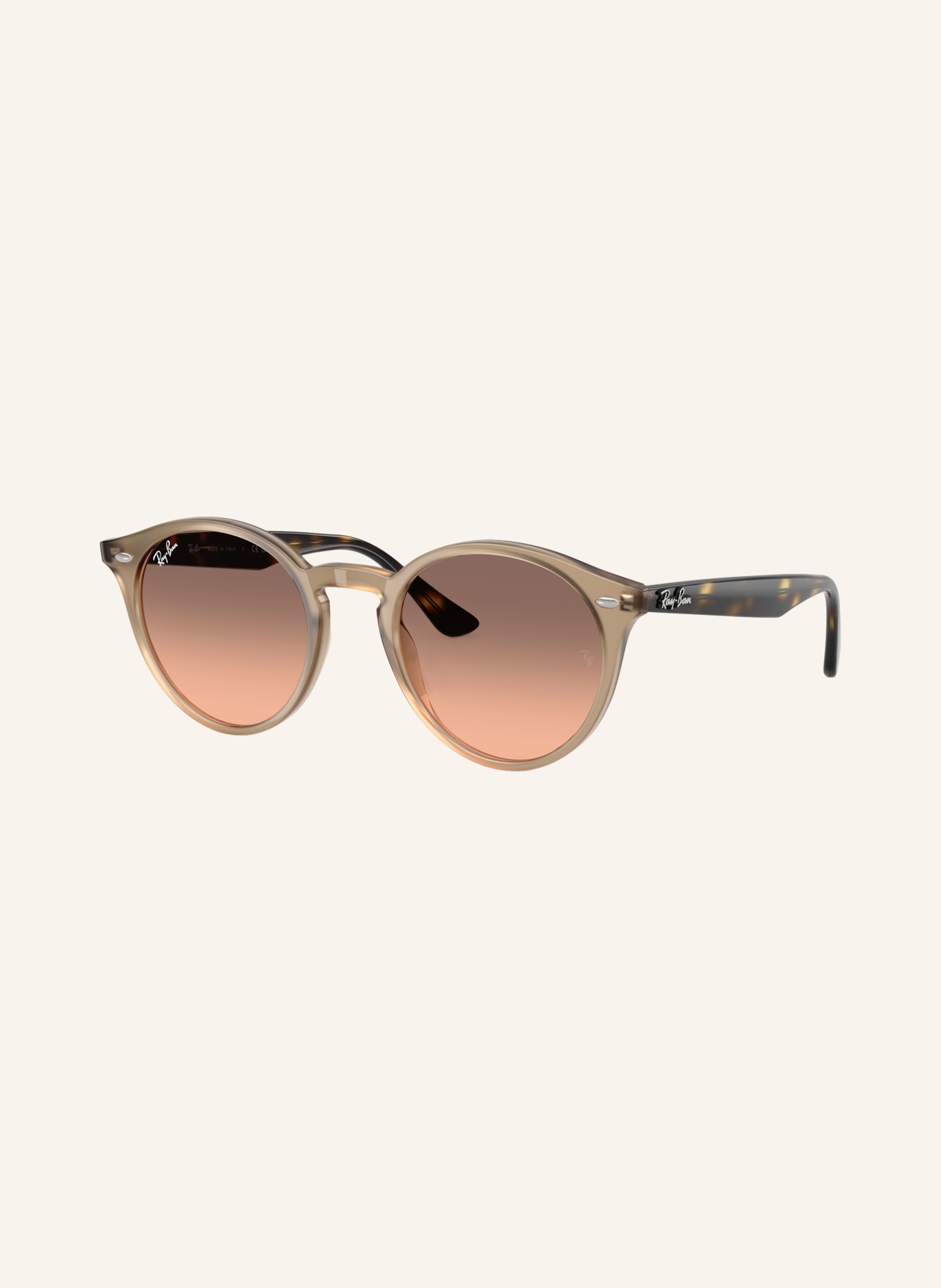Ray-Ban Zonnebril RB2180: LICHTBRUIN/BRUIN VERLOOP