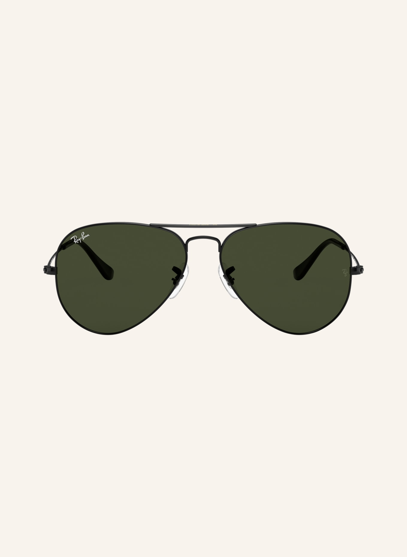 Ray-Ban Sonnenbrille RB3025 AVIATOR: SCHWARZ/ GRÜN