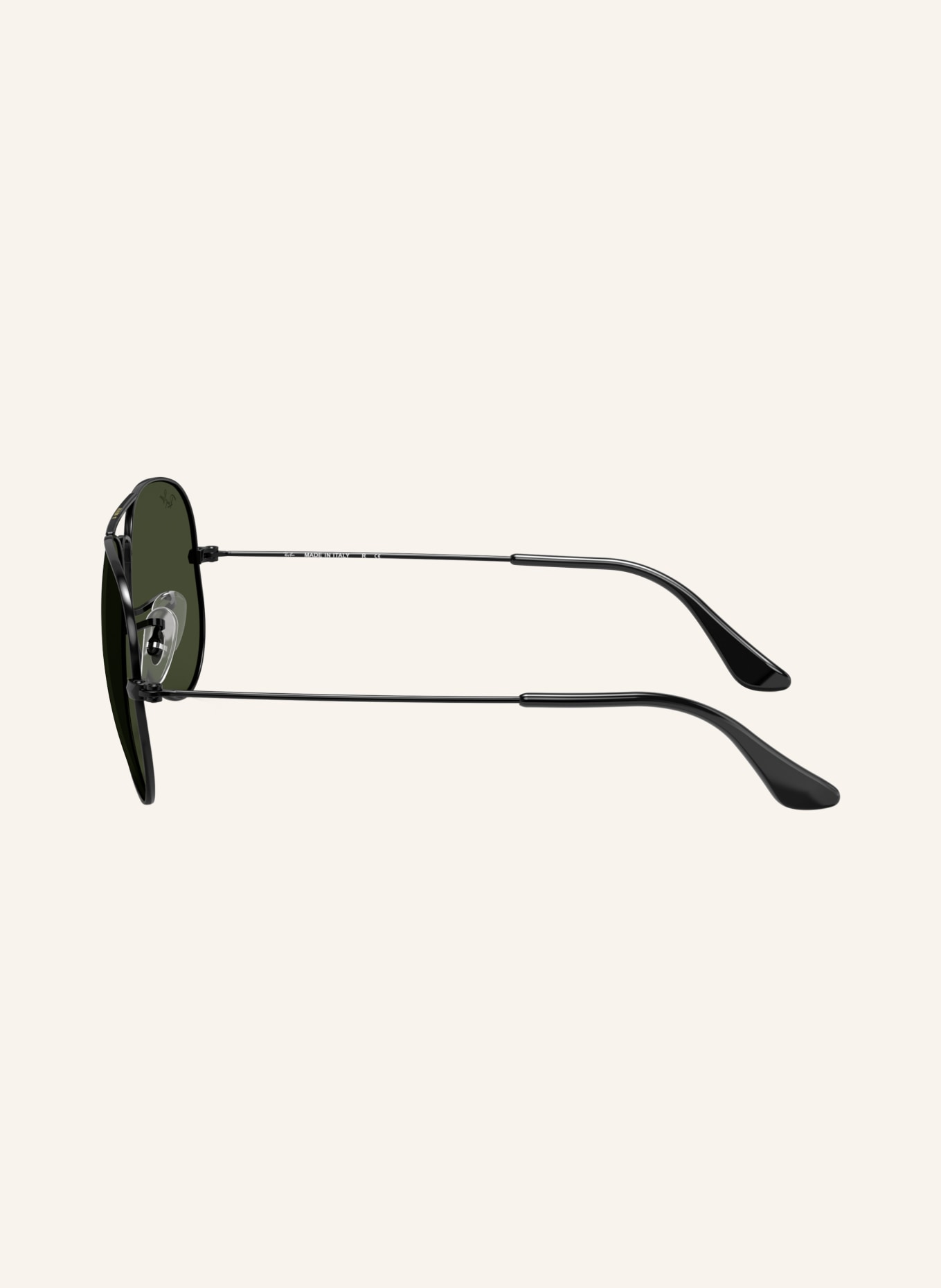 Ray-Ban Sonnenbrille RB3025 AVIATOR: SCHWARZ/ GRÜN