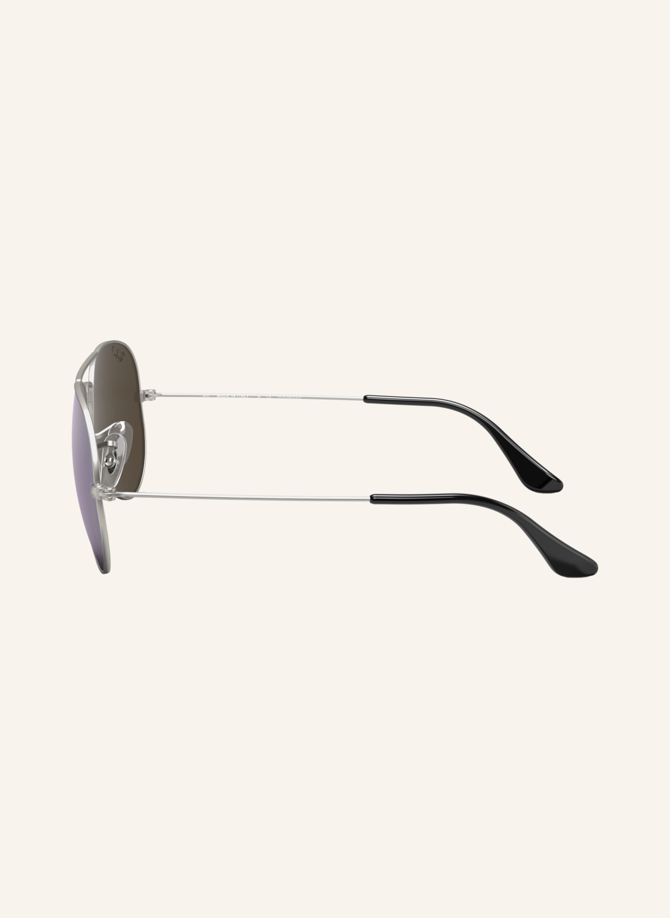 Ray-Ban Sonnenbrille RB3025 AVIATOR: SILBER/ DUNKELGRAU POLARISIERT