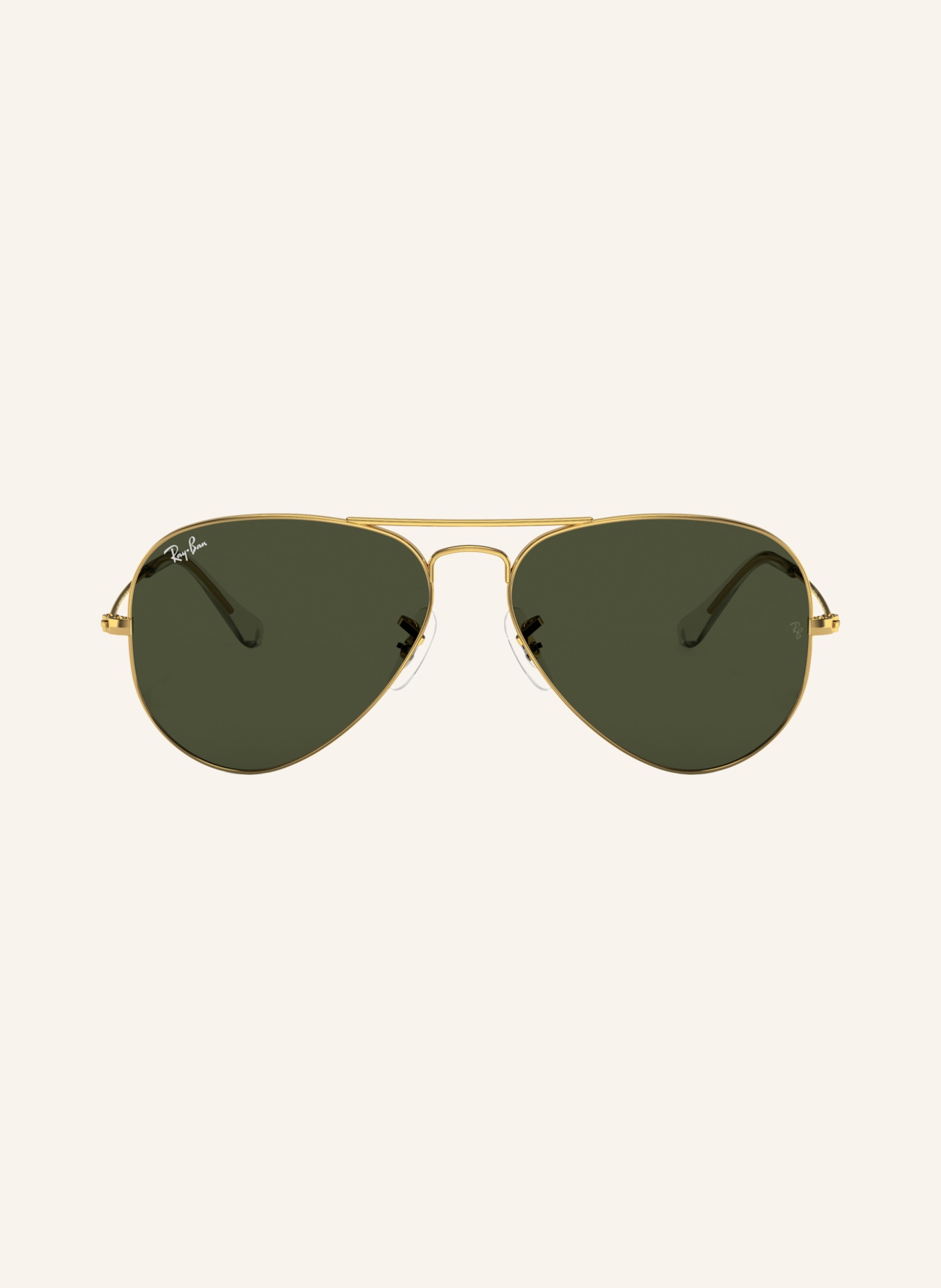 Ray-Ban Sonnenbrille RB3025 AVIATOR: GOLD/ GRÜN