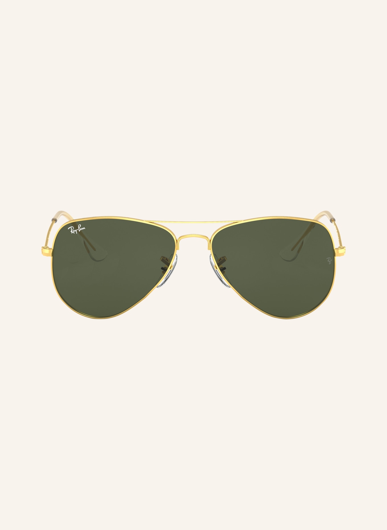 Ray-Ban Sonnenbrille RB3025 AVIATOR: GOLD/ GRÜN