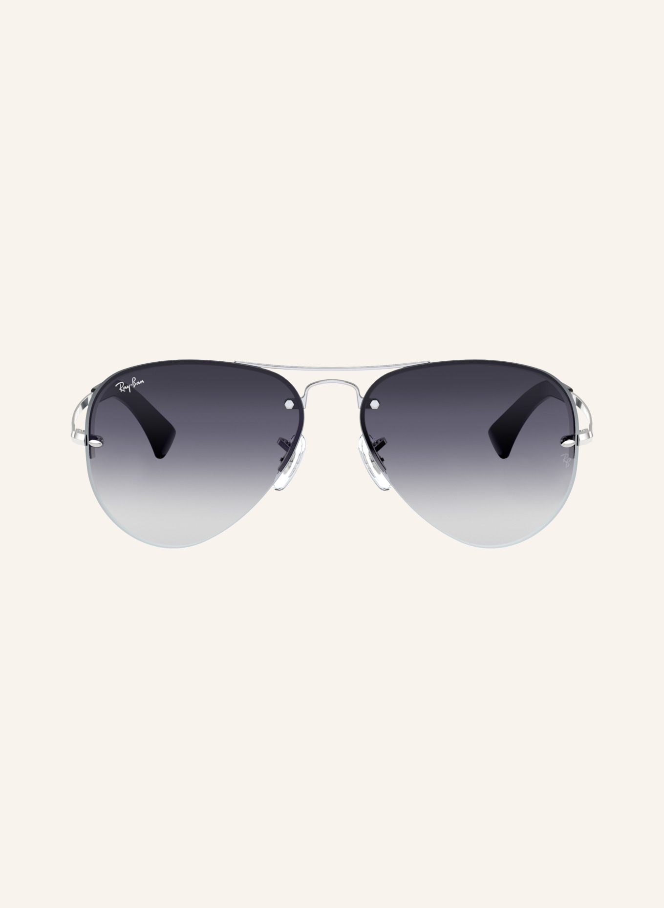 Ray-Ban Sonnenbrille RB3449 AVIATOR: SILBER/ GRAU VERLAUF