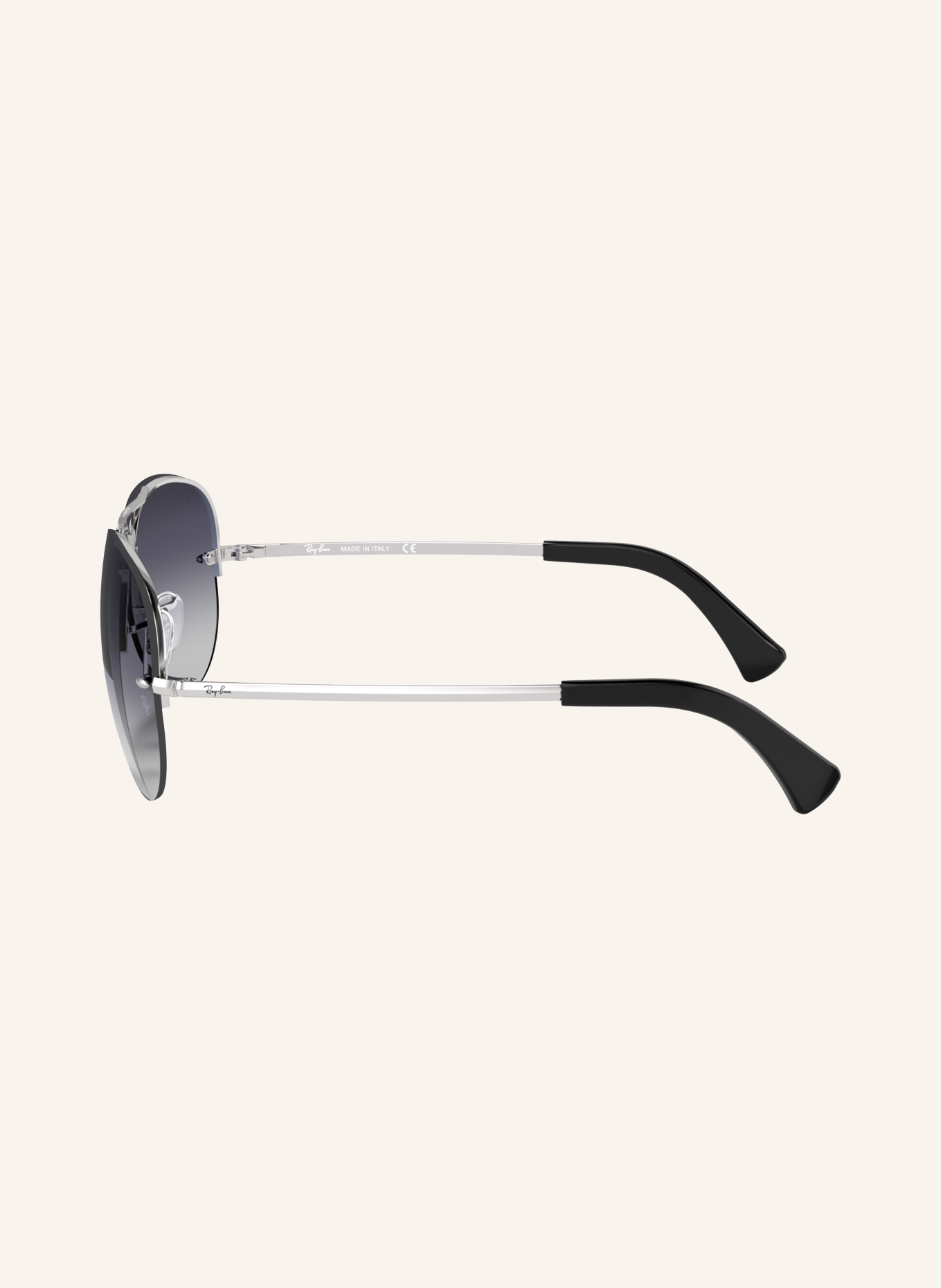 Ray-Ban Sonnenbrille RB3449 AVIATOR: SILBER/ GRAU VERLAUF