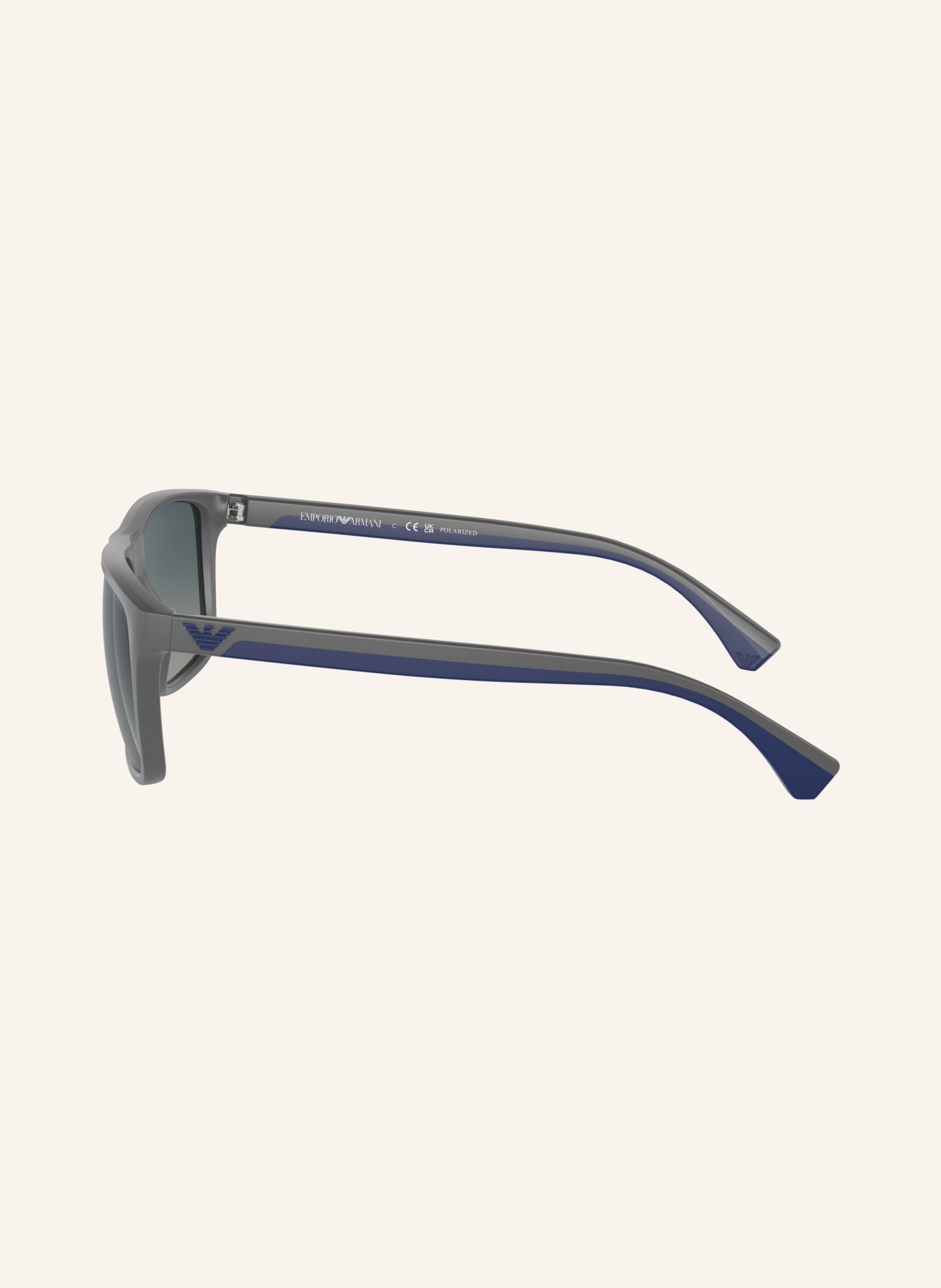 EMPORIO ARMANI Okulary przeciwsłoneczne EA4033: SZARY/NIEBIESKI POLARYZACYJNE
