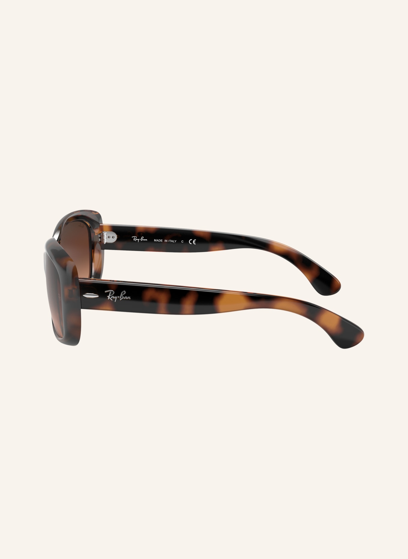 Ray-Ban Zonnebril RB4101 JACKIE OHH: HAVANA/ BRUIN VERLOOP