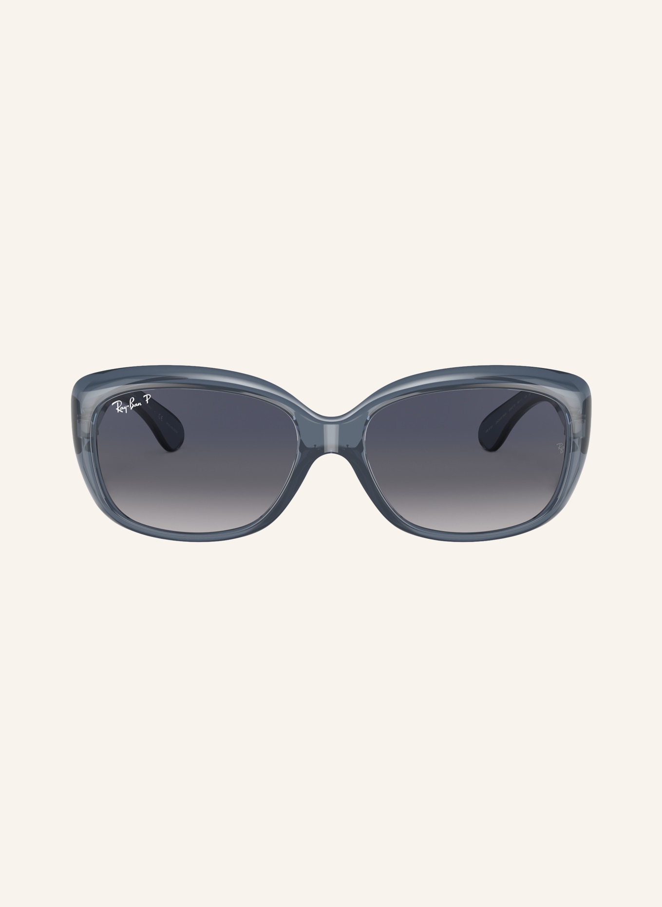 Ray-Ban Zonnebril RB4101 JACKIE OHH: BLAUW/ BLAUW GEPOLARISEERD
