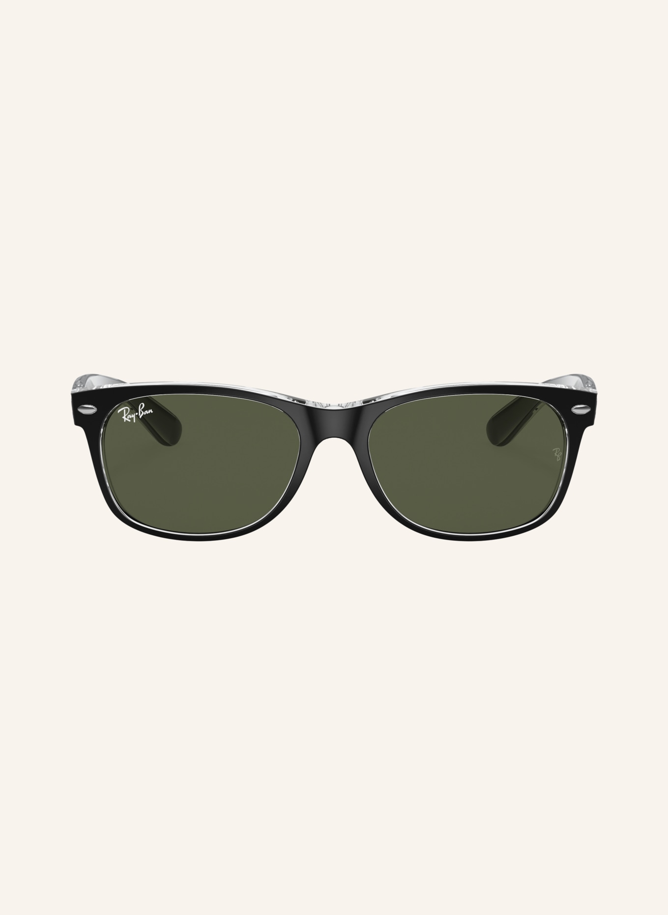 Ray-Ban Sunglasses RB2132 NEW WAYFARER: BLACK/GREEN