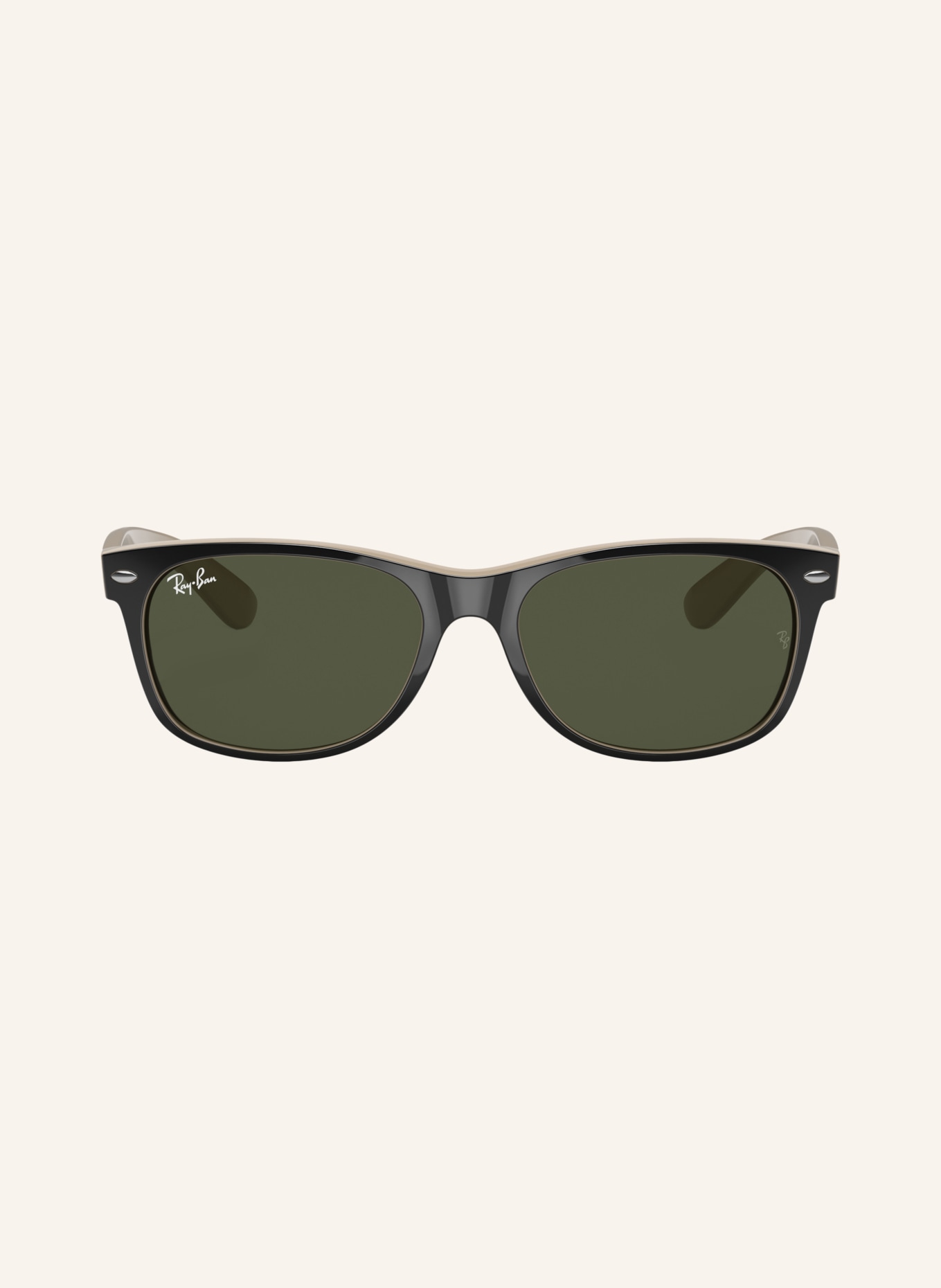 Ray-Ban Sonnenbrille RB2132 NEW WAYFARER: SCHWARZ/ GRÜN