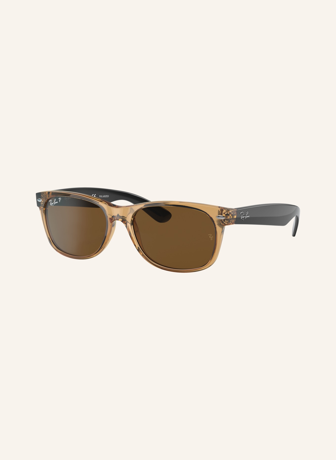 Ray-Ban Sonnenbrille RB2132 NEW WAYFARER: CAMEL/ BRAUN POLARISIERT
