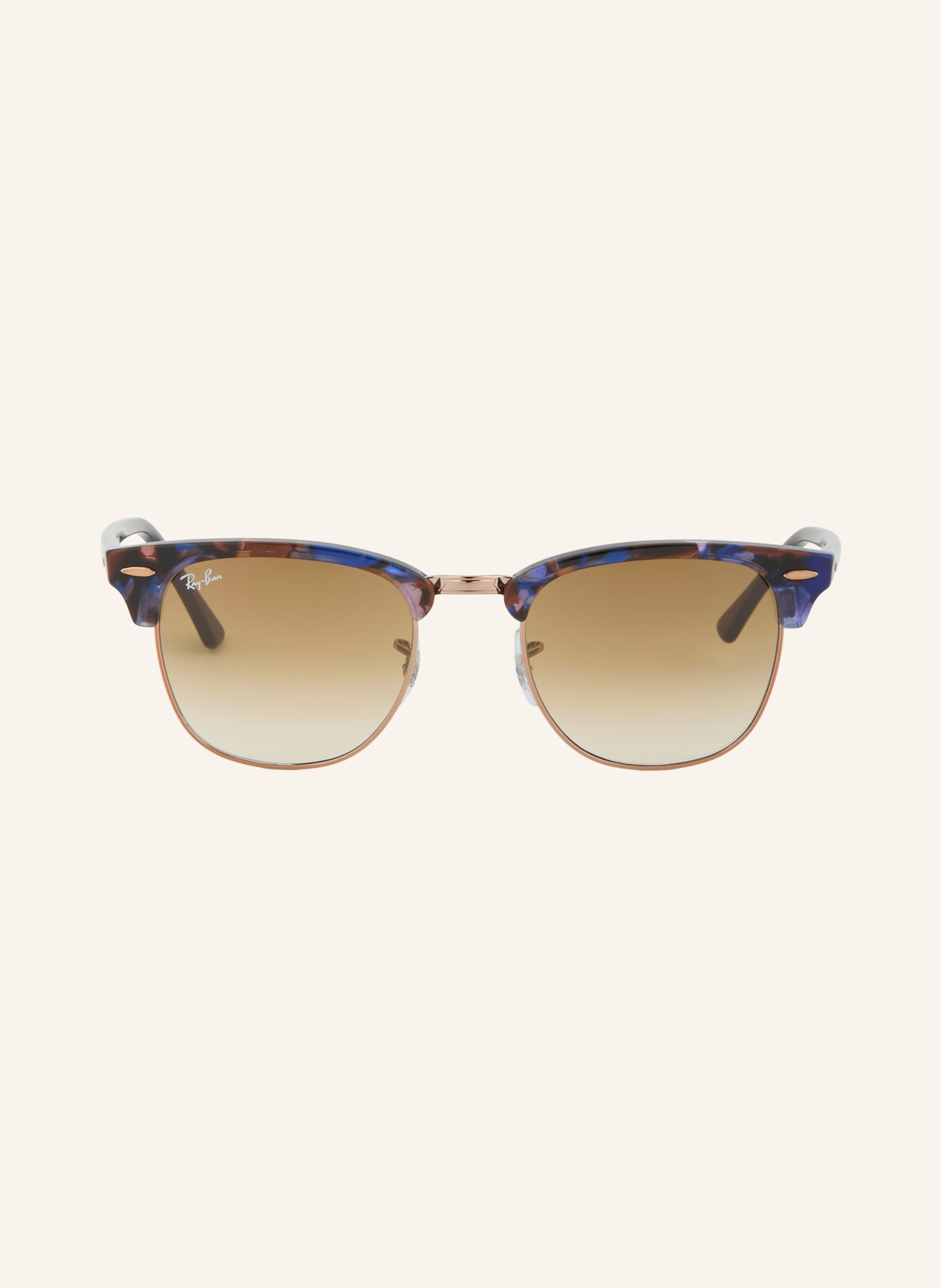 Ray-Ban Sonnenbrille RB3016 CLUBMASTER: HAVANA/ BRAUN VERLAUF