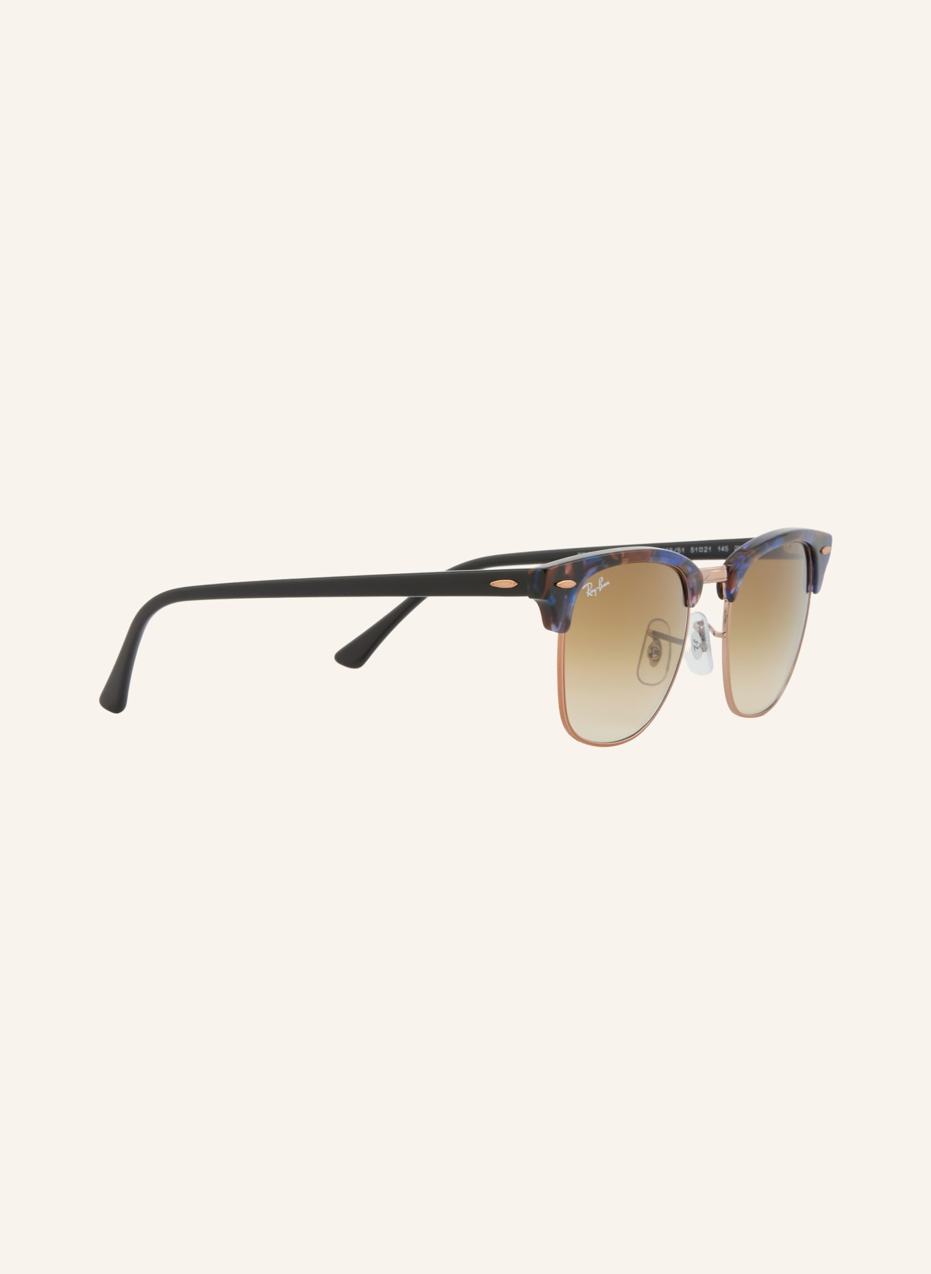 Ray-Ban Sonnenbrille RB3016 CLUBMASTER: HAVANA/ BRAUN VERLAUF