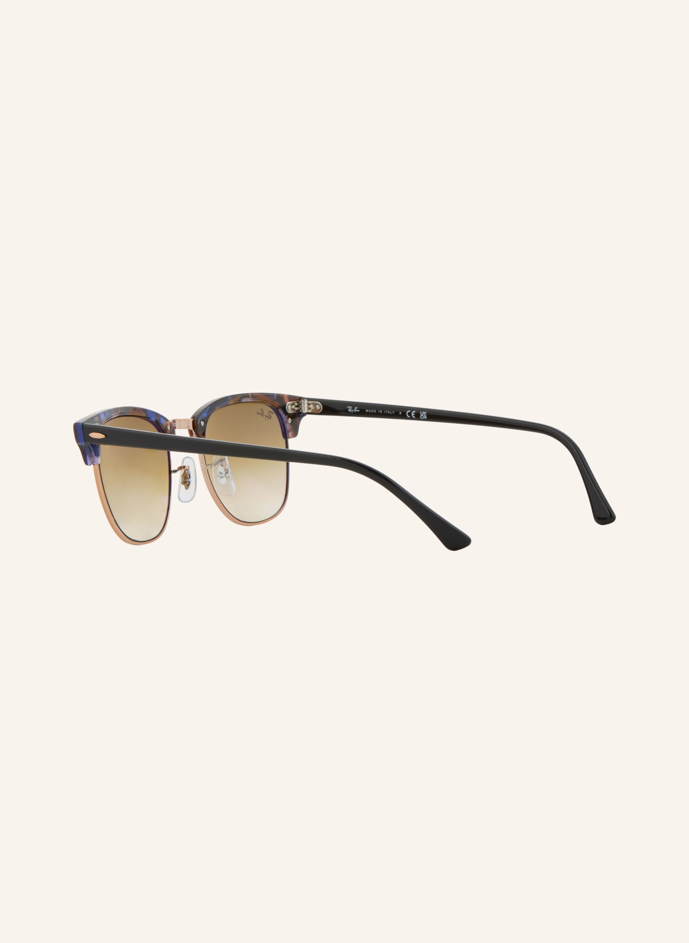 Ray-Ban Sonnenbrille RB3016 CLUBMASTER: HAVANA/ BRAUN VERLAUF