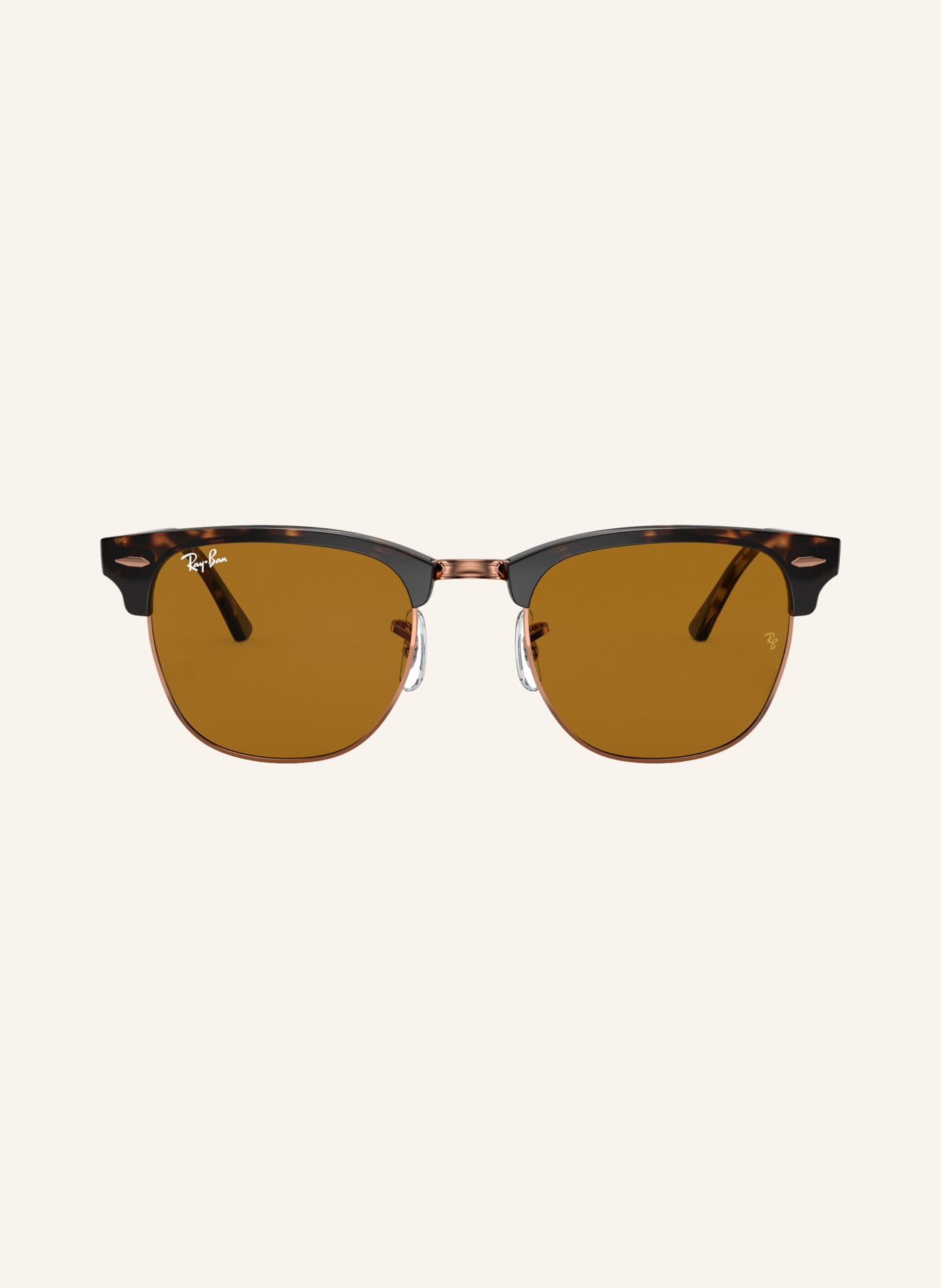 Ray-Ban Sunglasses RB3016 CLUBMASTER: HAVANA/ BROWN