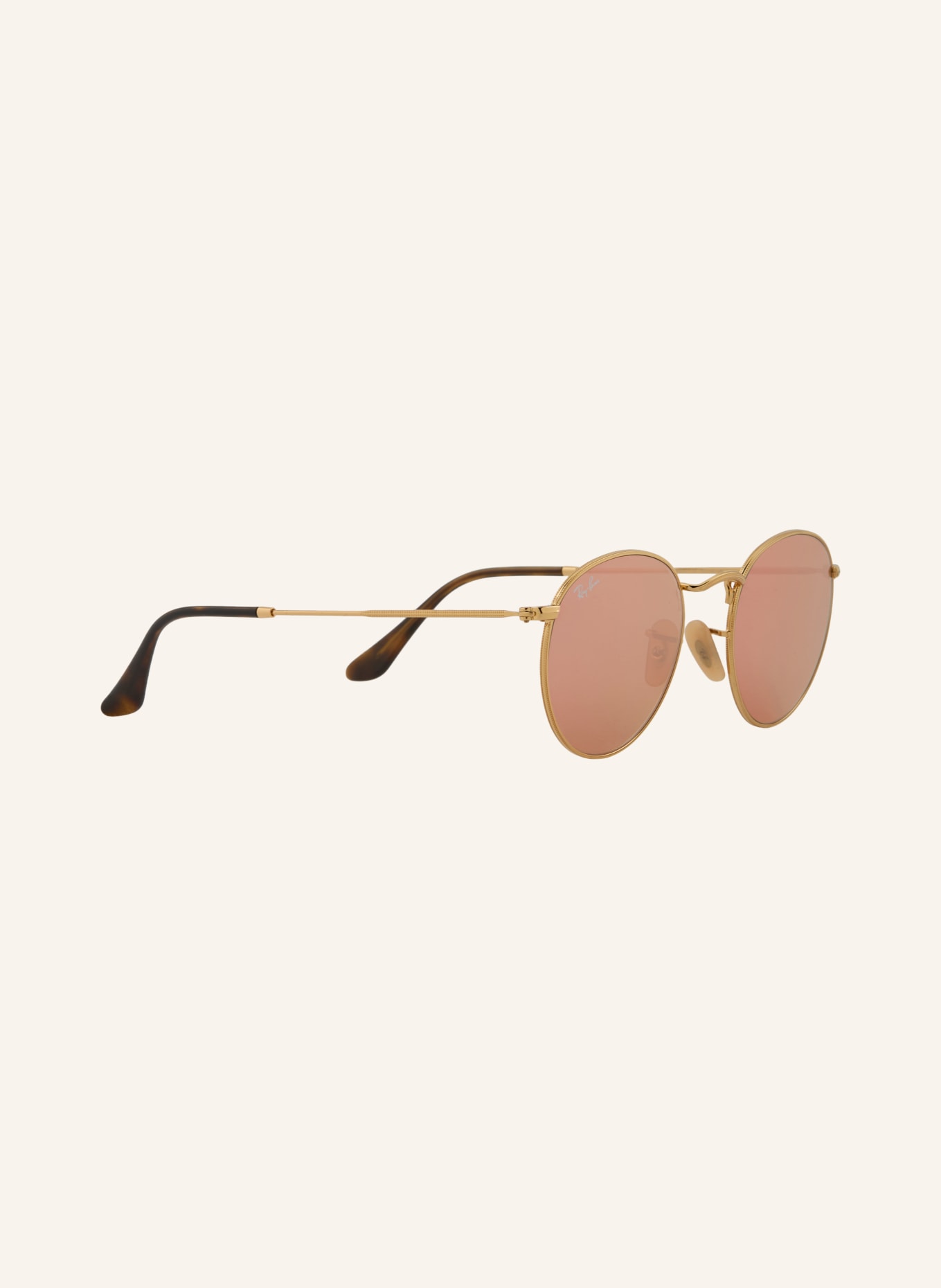 Ray-Ban Sonnenbrille RB3447N ROUND: GOLD/ BRAUN VERSPIEGELT
