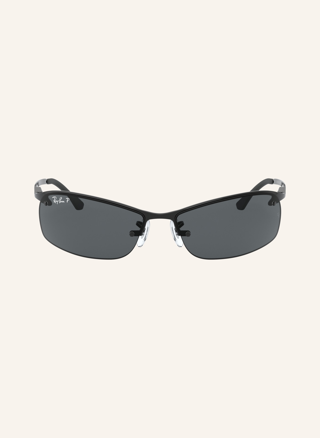 Ray-Ban Sonnenbrille RB3183: SCHWARZ/ GRAU POLARISIERT