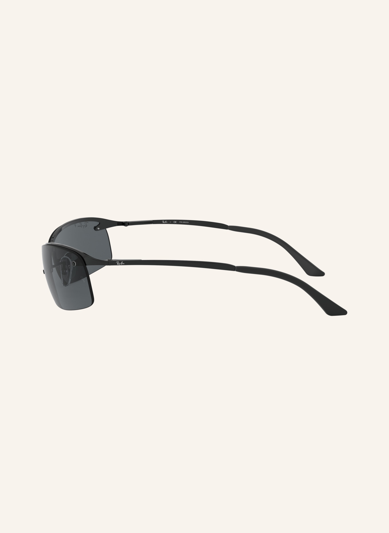 Ray-Ban Sonnenbrille RB3183: SCHWARZ/ GRAU POLARISIERT