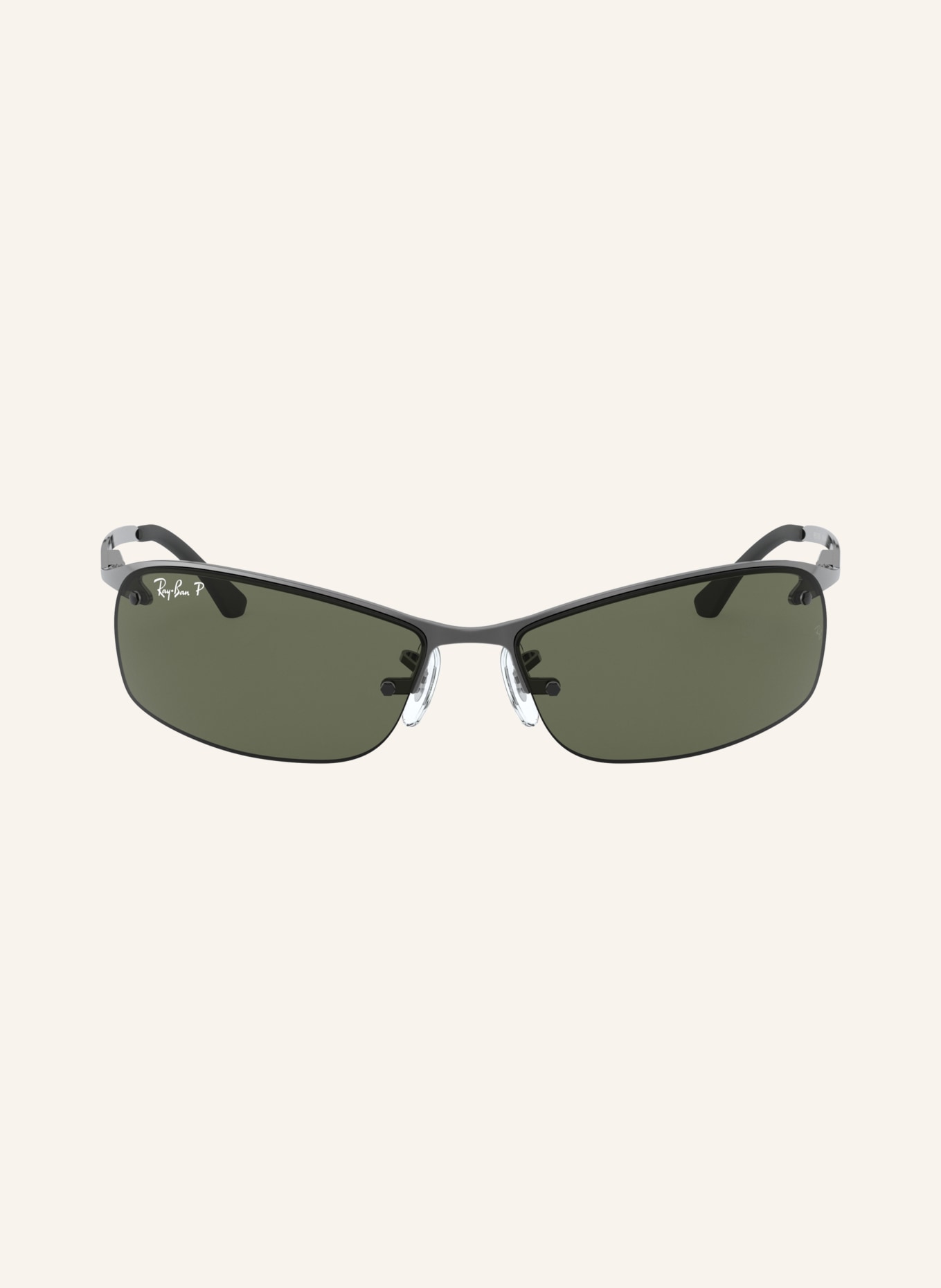 Ray-Ban Sonnenbrille RB3183: SILBER/ GRÜN POLARISIERT
