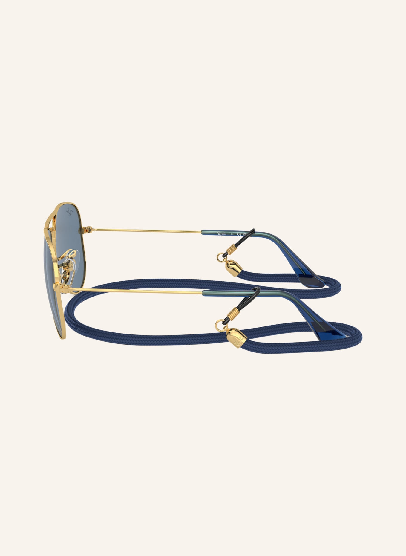 Ray-Ban Sonnenbrille RJ9506S: GOLD/ BLAU VERSPIEGELT
