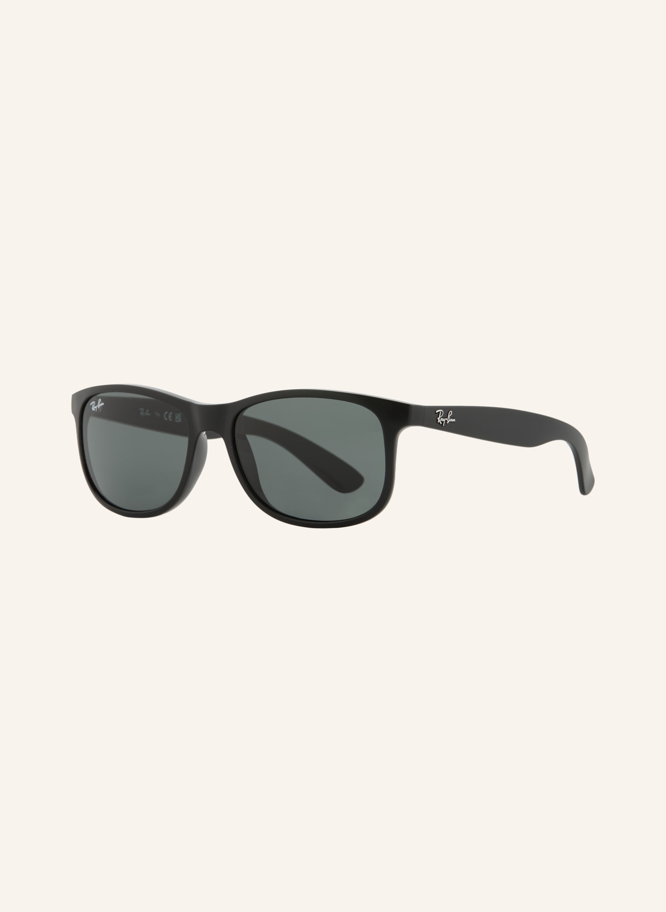 Ray-Ban Okulary przeciwsłoneczne RB4202: MATOWA CZERŃ / CIEMNOZIELONY