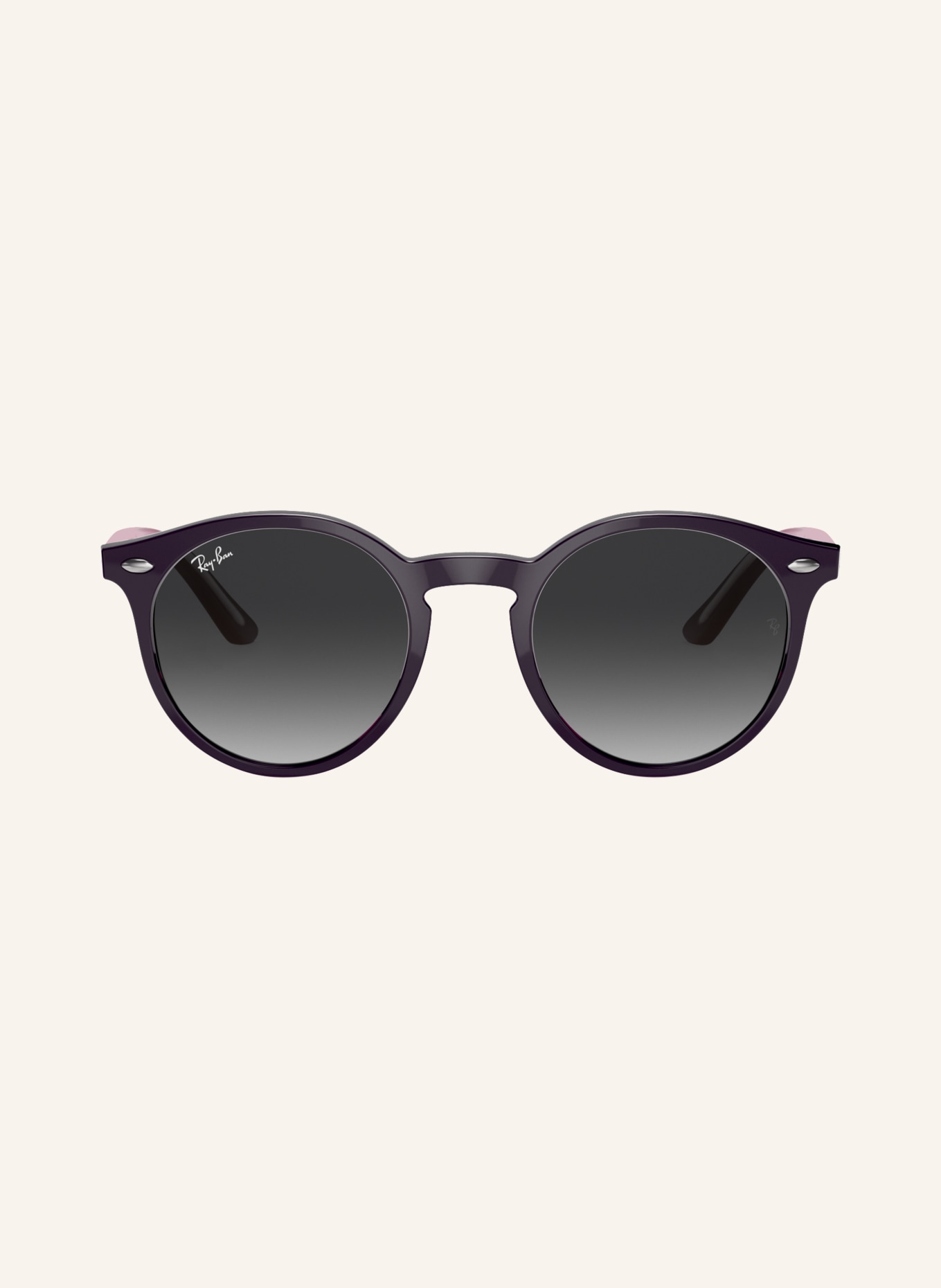 Ray-Ban Sonnenbrille RJ9064S: DUNKELLILA/ DUNKELGRAU VERLAUF