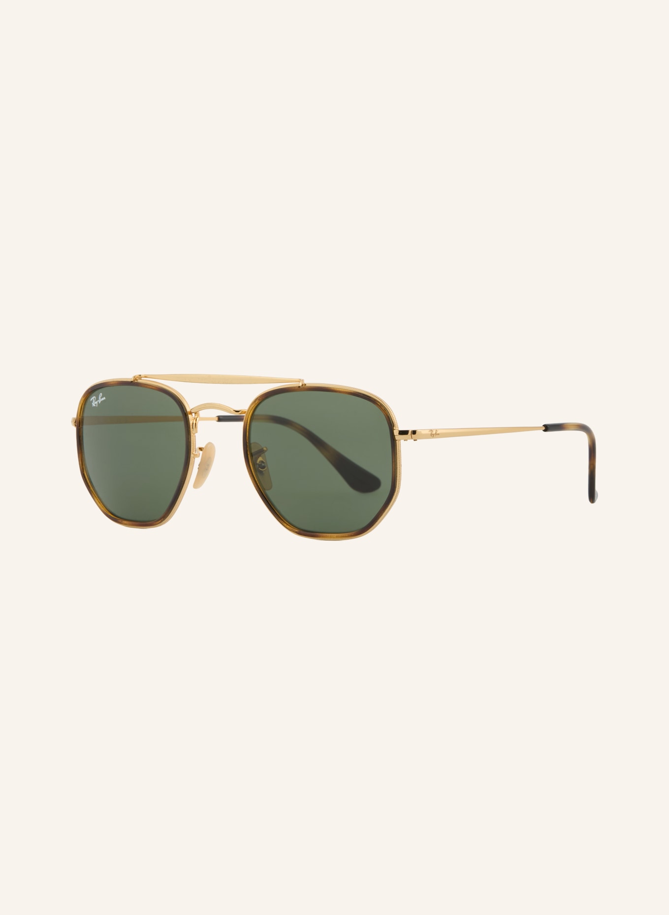 Ray-Ban Sunglasses RB3648M: GOLD/GREEN