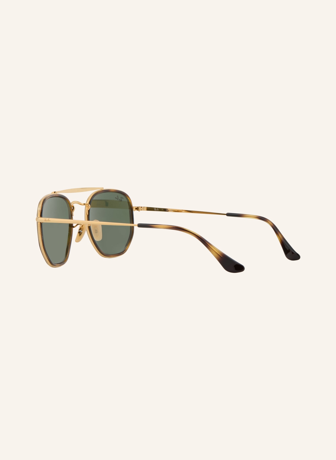 Ray-Ban Sunglasses RB3648M: GOLD/GREEN