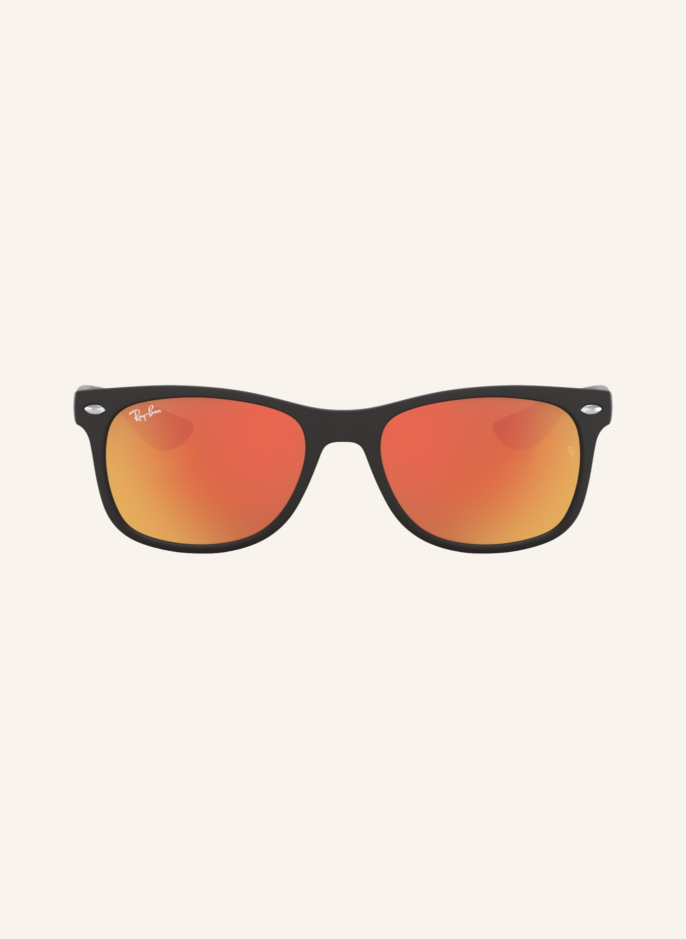 Ray-Ban Sonnenbrille RJ9052S: MATT SCHWARZ/ BRAUN VERSPIEGELT