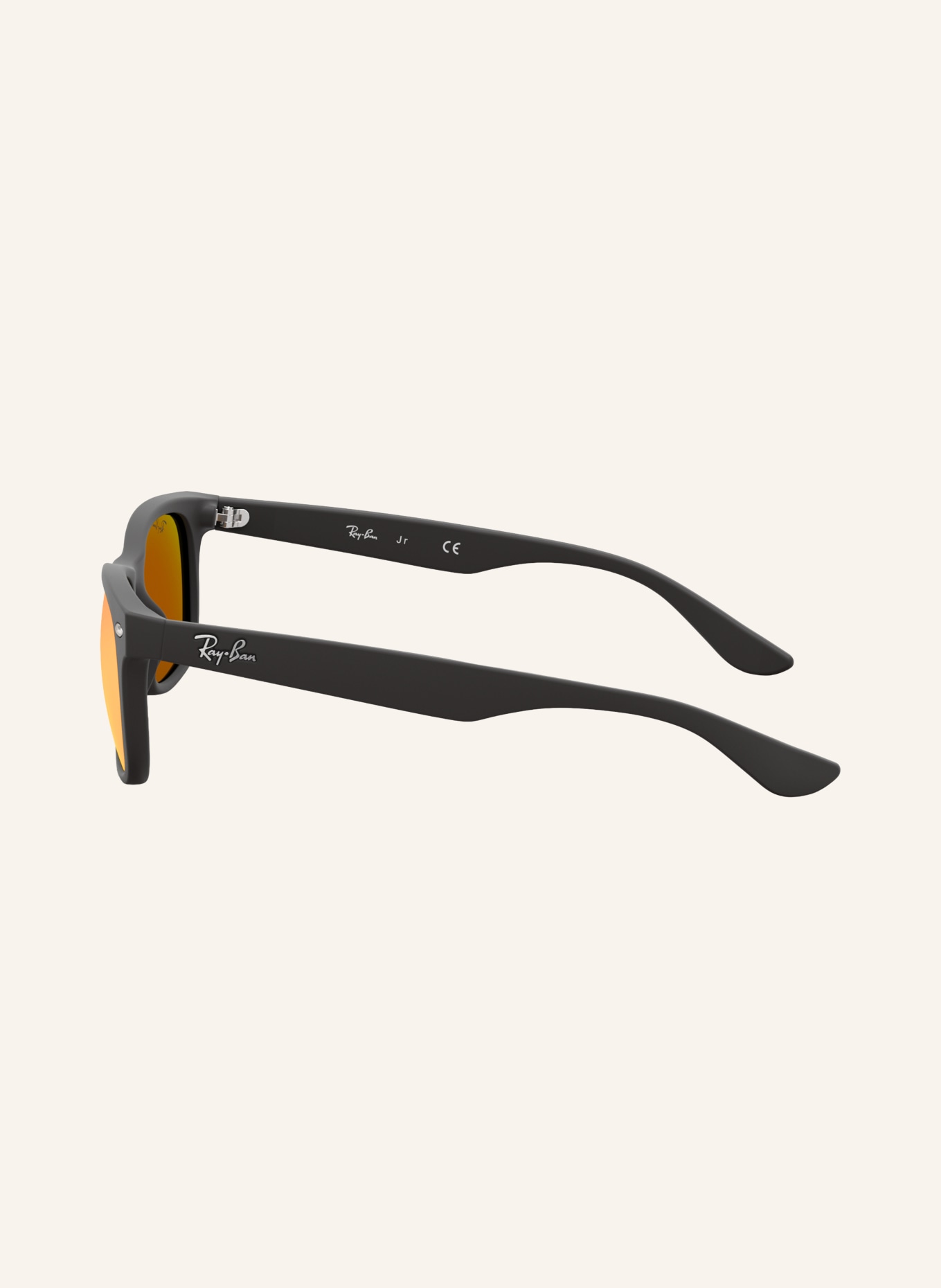 Ray-Ban Sonnenbrille RJ9052S: MATT SCHWARZ/ BRAUN VERSPIEGELT