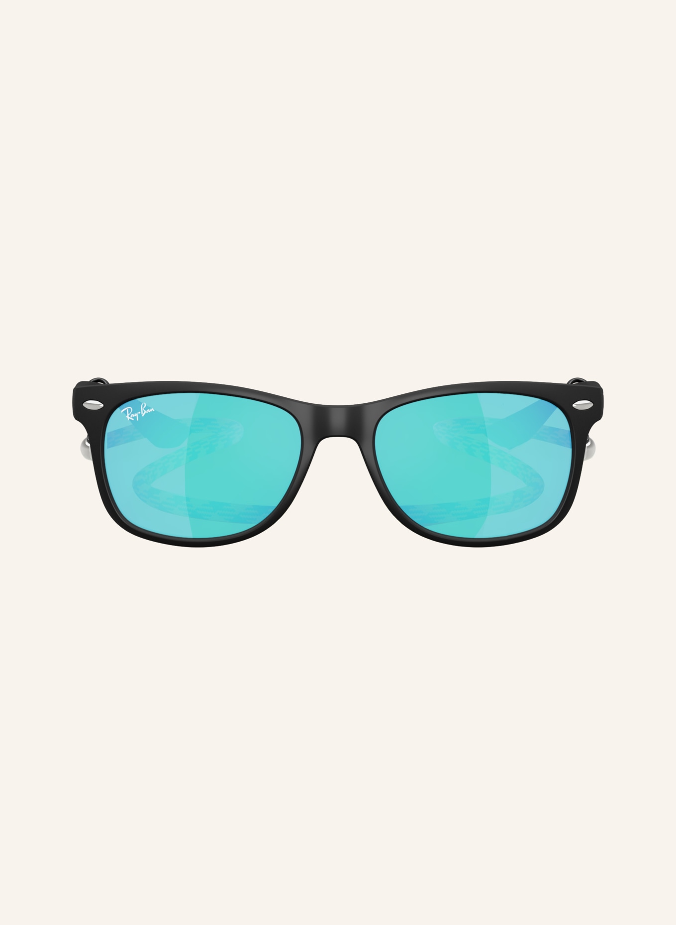 Ray-Ban Sonnenbrille RJ9052S: SCHWARZ/ GRÜN VERSPIEGELT
