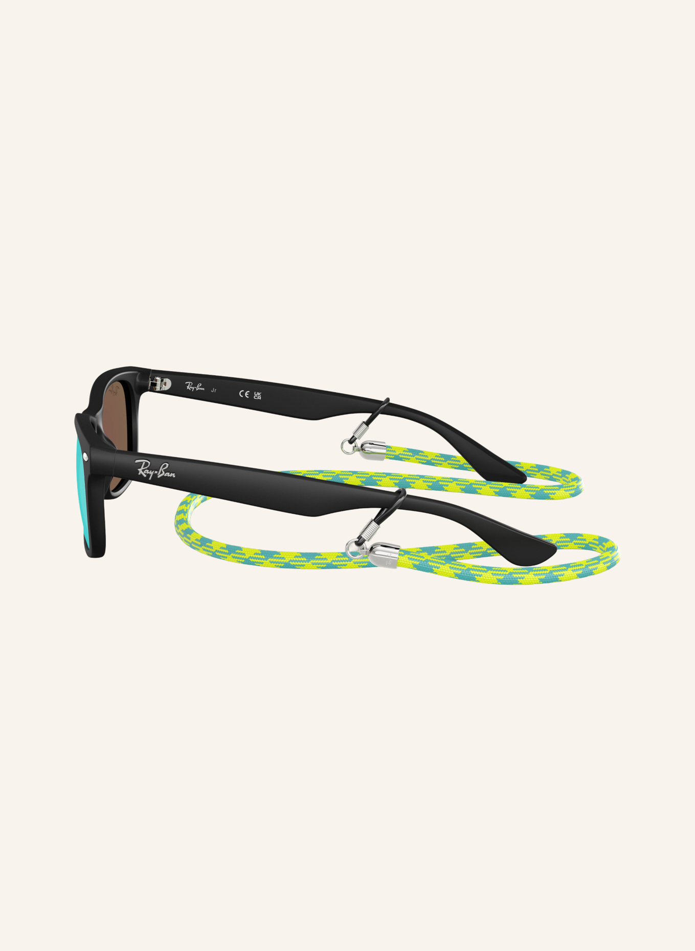 Ray-Ban Sonnenbrille RJ9052S: SCHWARZ/ GRÜN VERSPIEGELT