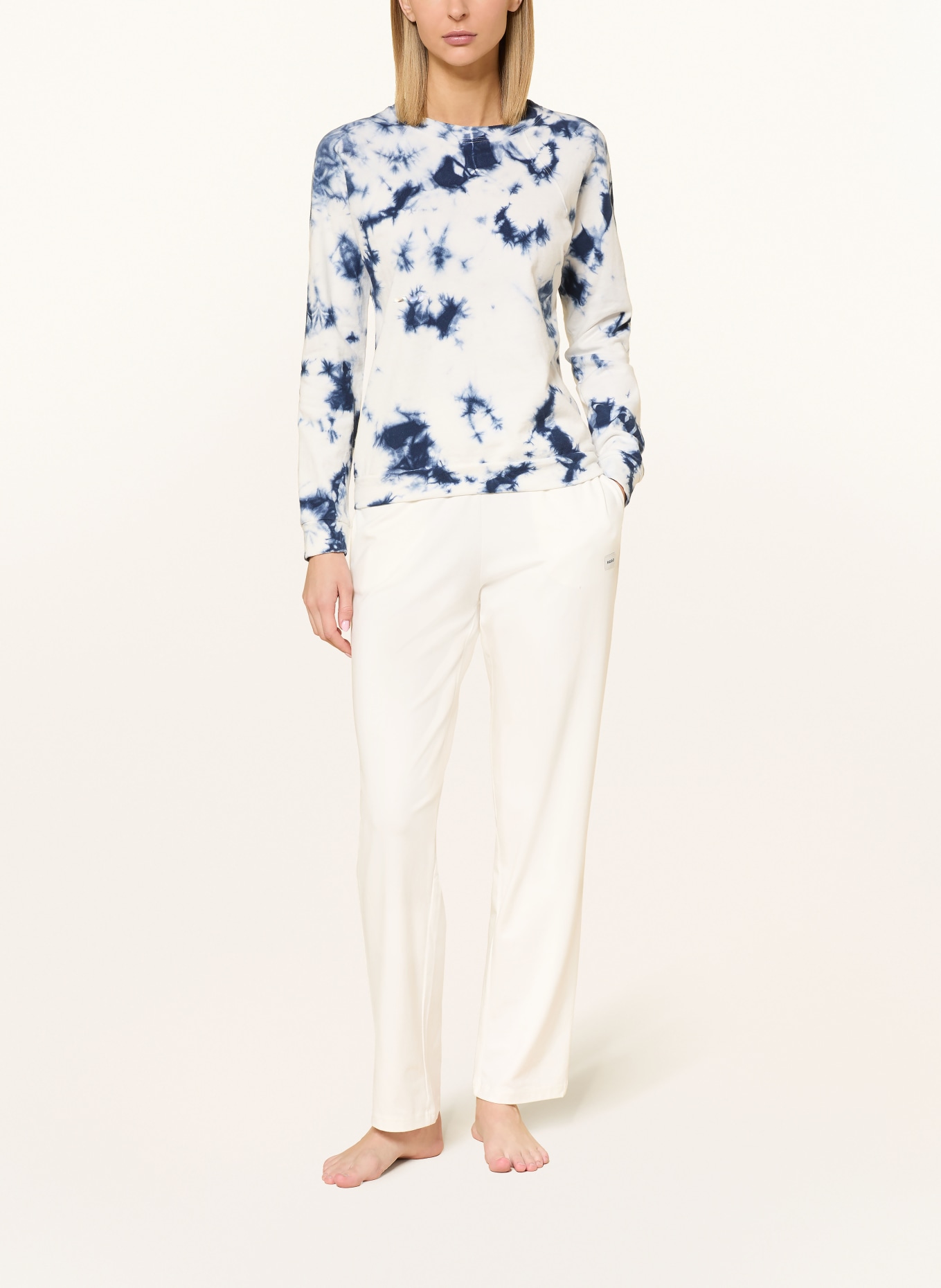 P.J.Salvage Lounge-Sweatshirt: HELLBLAU / DUNKELBLAU