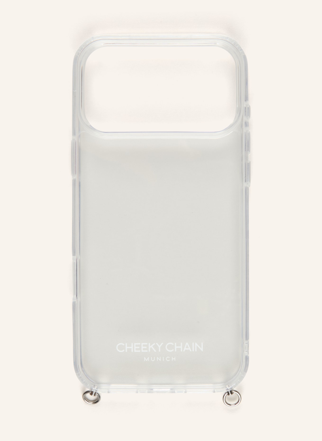 CHEEKY CHAIN MUNICH Pouzdro na smartphone: BÍLÁ / STŘÍBRNÁ