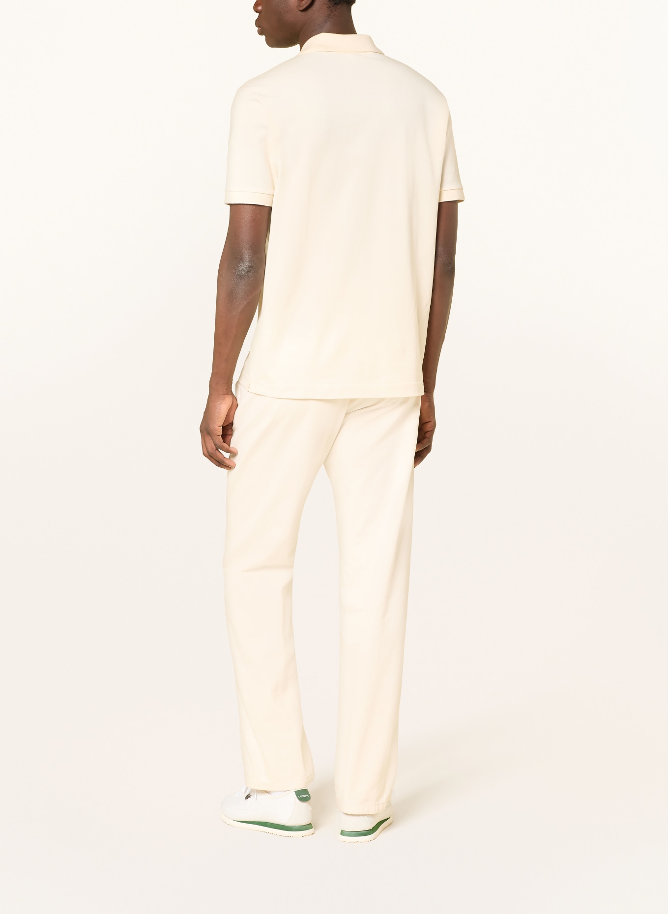 LACOSTE Piqué-Poloshirt Classic Fit: CREME