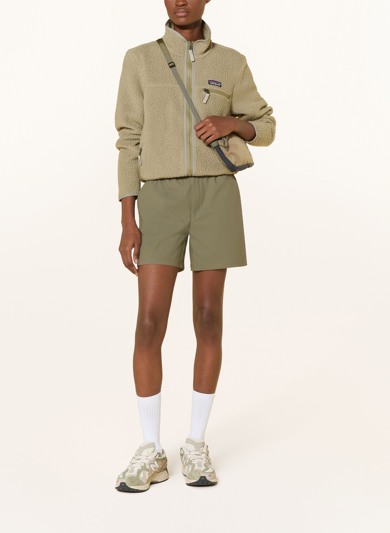 patagonia fleecejack: LICHTGROEN