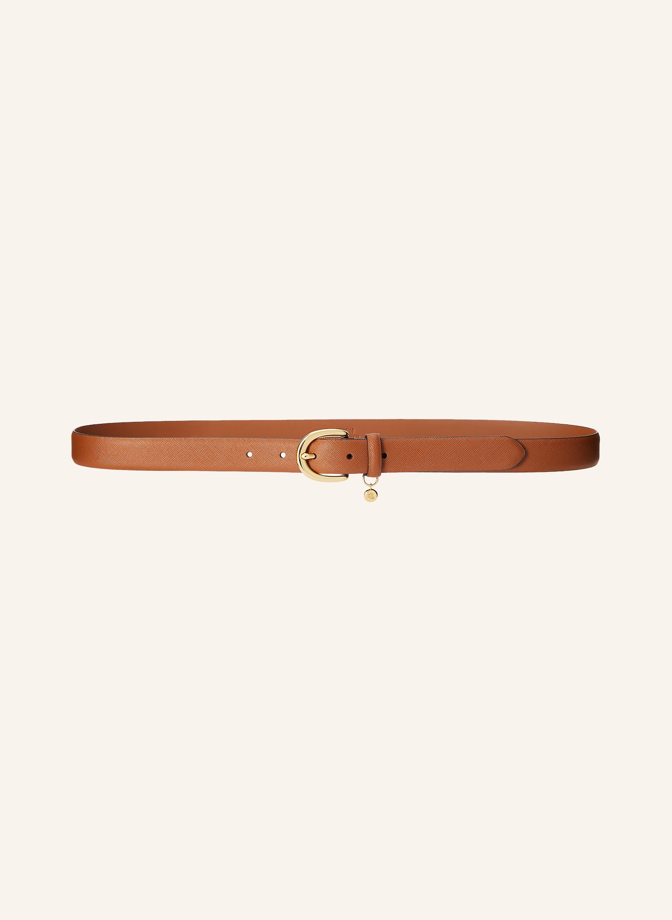 LAUREN RALPH LAUREN Leather belt: BROWN