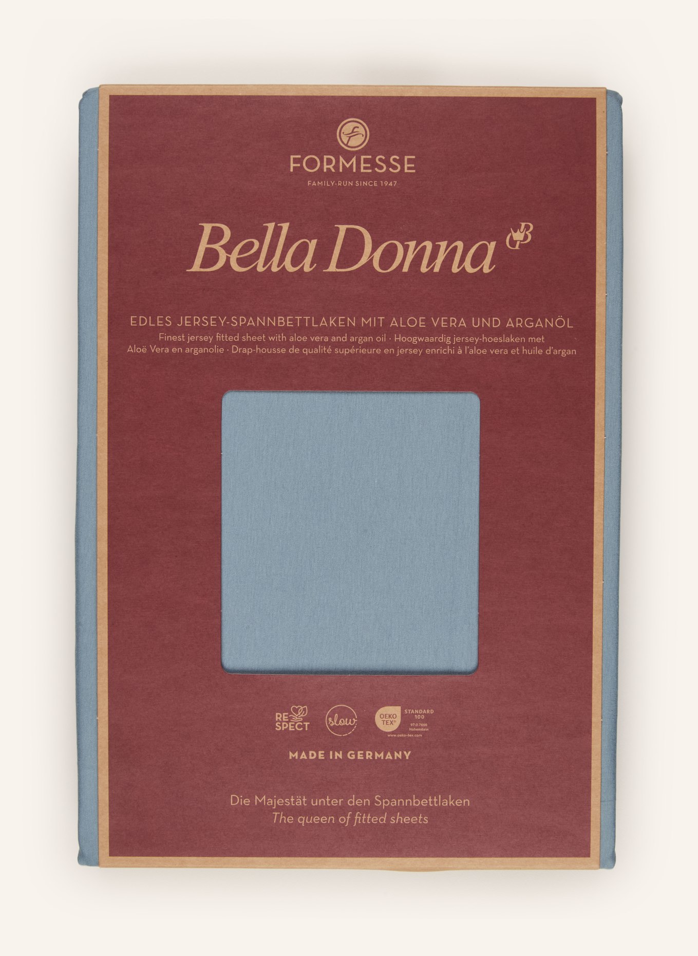 FORMESSE Prześcieradło z gumką BELLA DONNA: PETROL