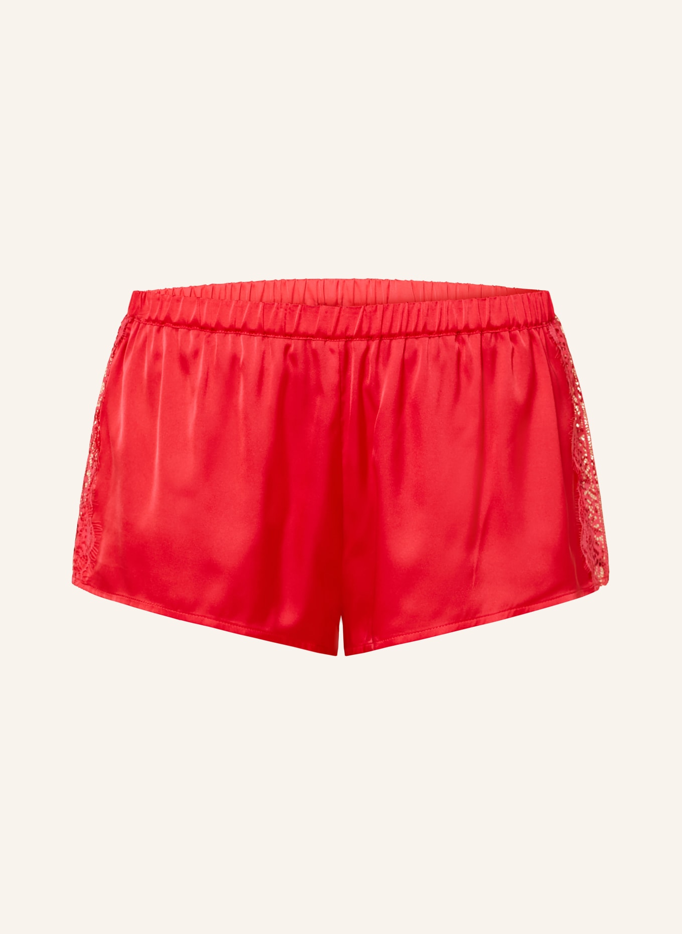 SIMONE PÉRÈLE Schlafshorts SATIN SECRETS aus Satin: ROT