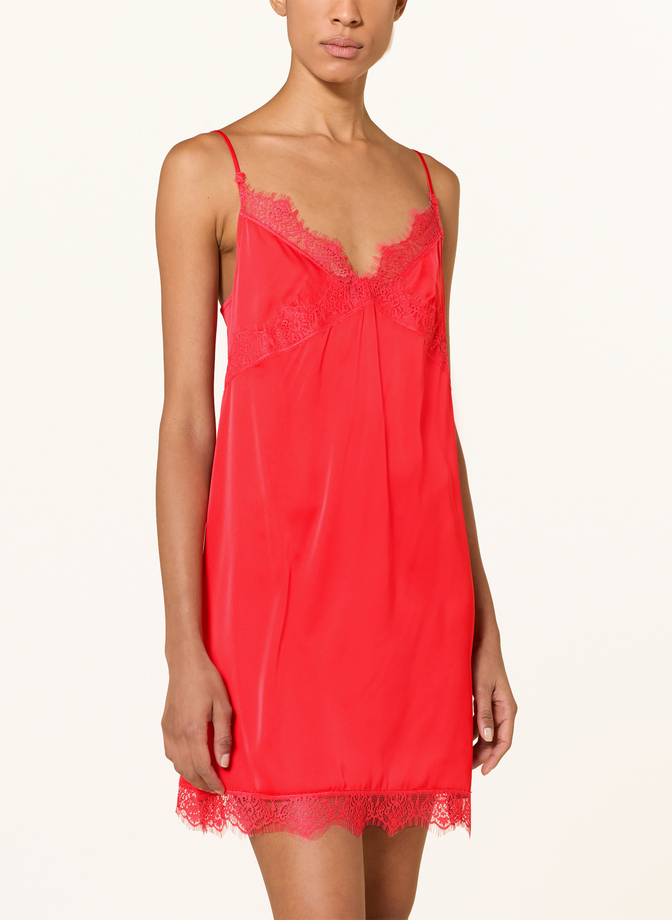 SIMONE PÉRÈLE Negligé SATIN SECRETS van satijn: NEONROOD