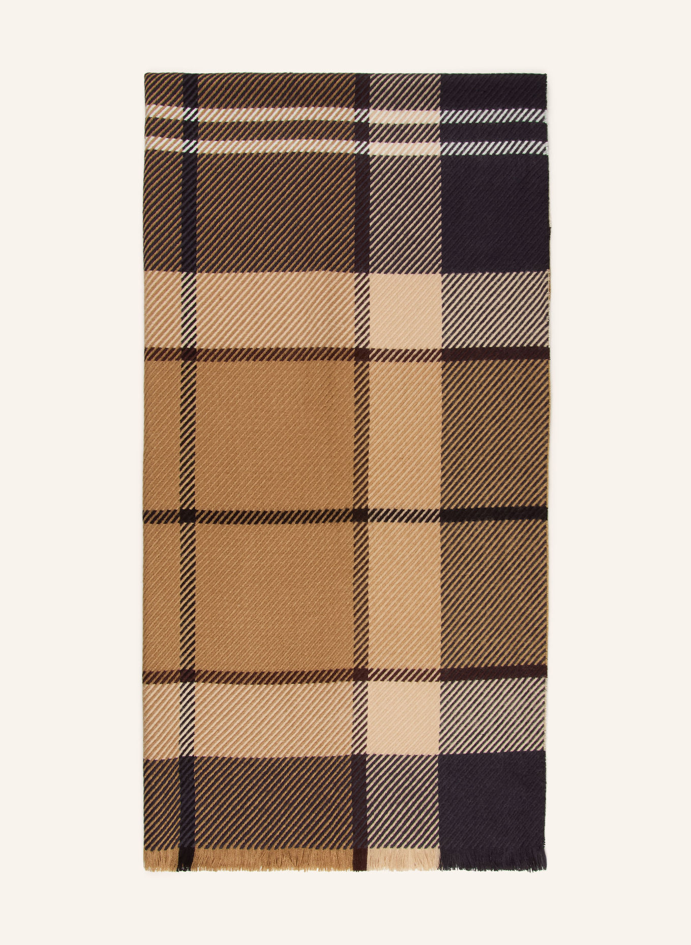 Barbour Écharpe BLAIR: BEIGE / BLANC / NOIR