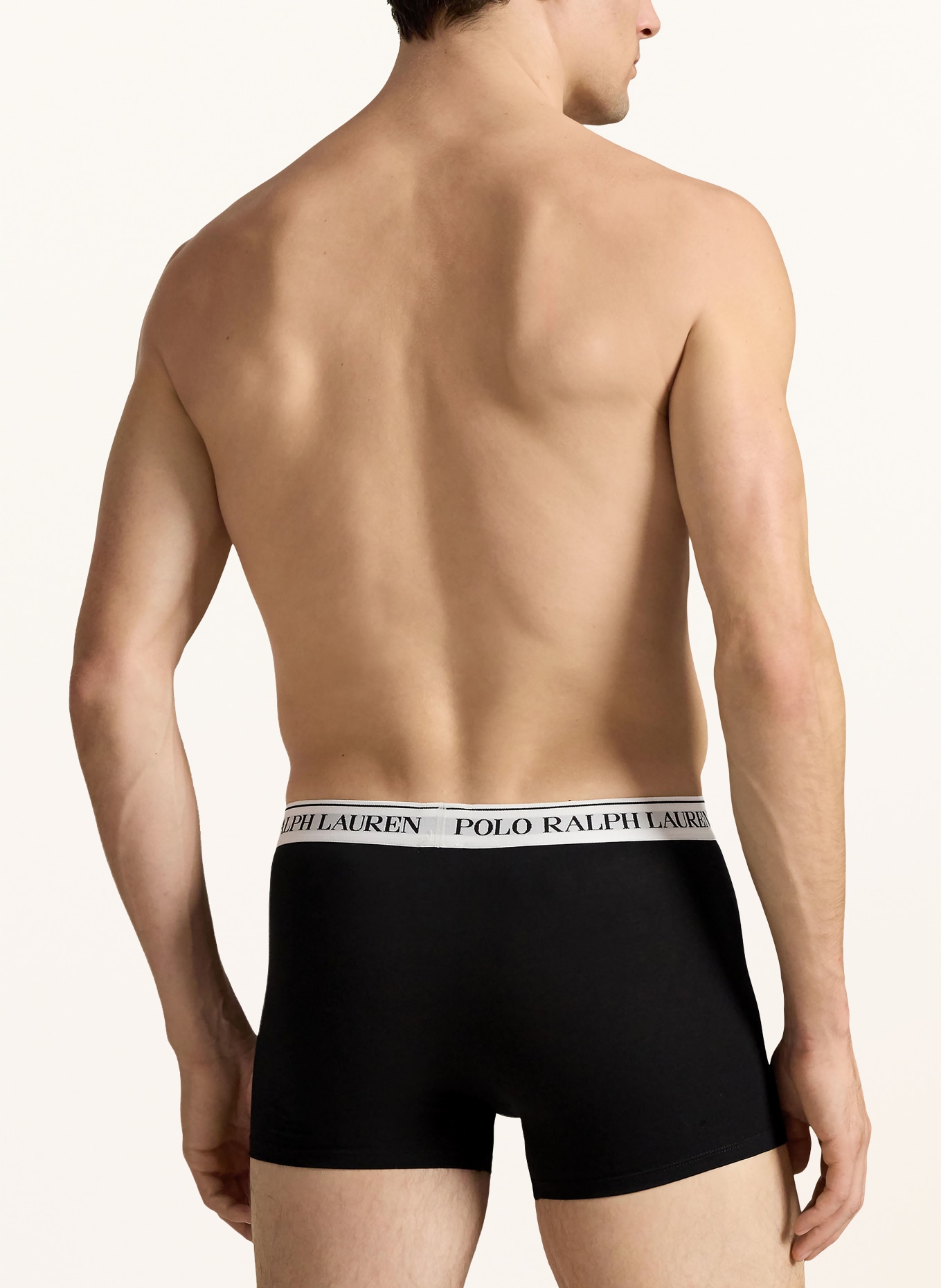POLO RALPH LAUREN Lot de 3 boxers: NOIR / BLANC