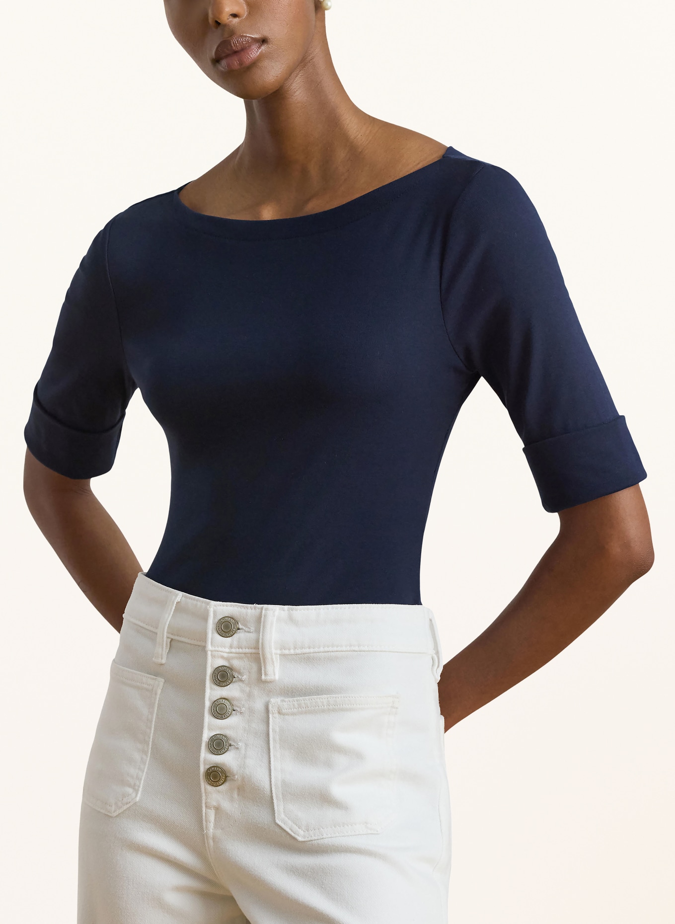 LAUREN RALPH LAUREN T-shirt JUDY: DONKERBLAUW